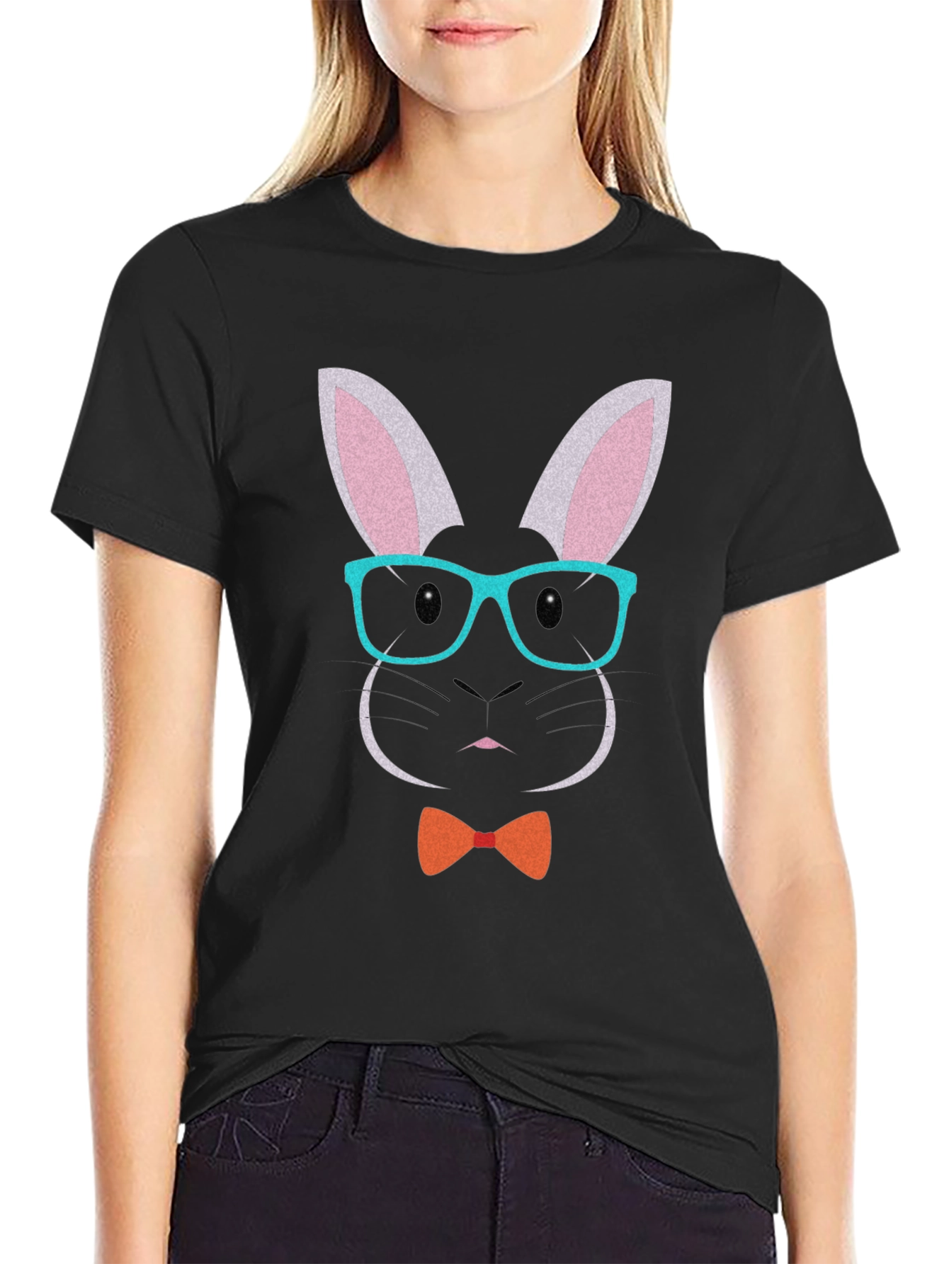 Funny Bunny Face T-Shirt - Easter Apparel