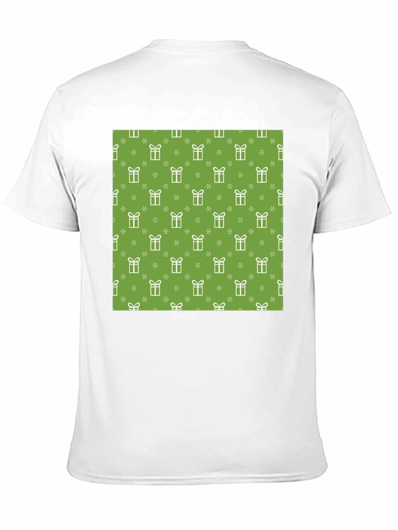 Festive Gift Pattern Tee - Holiday Cheer