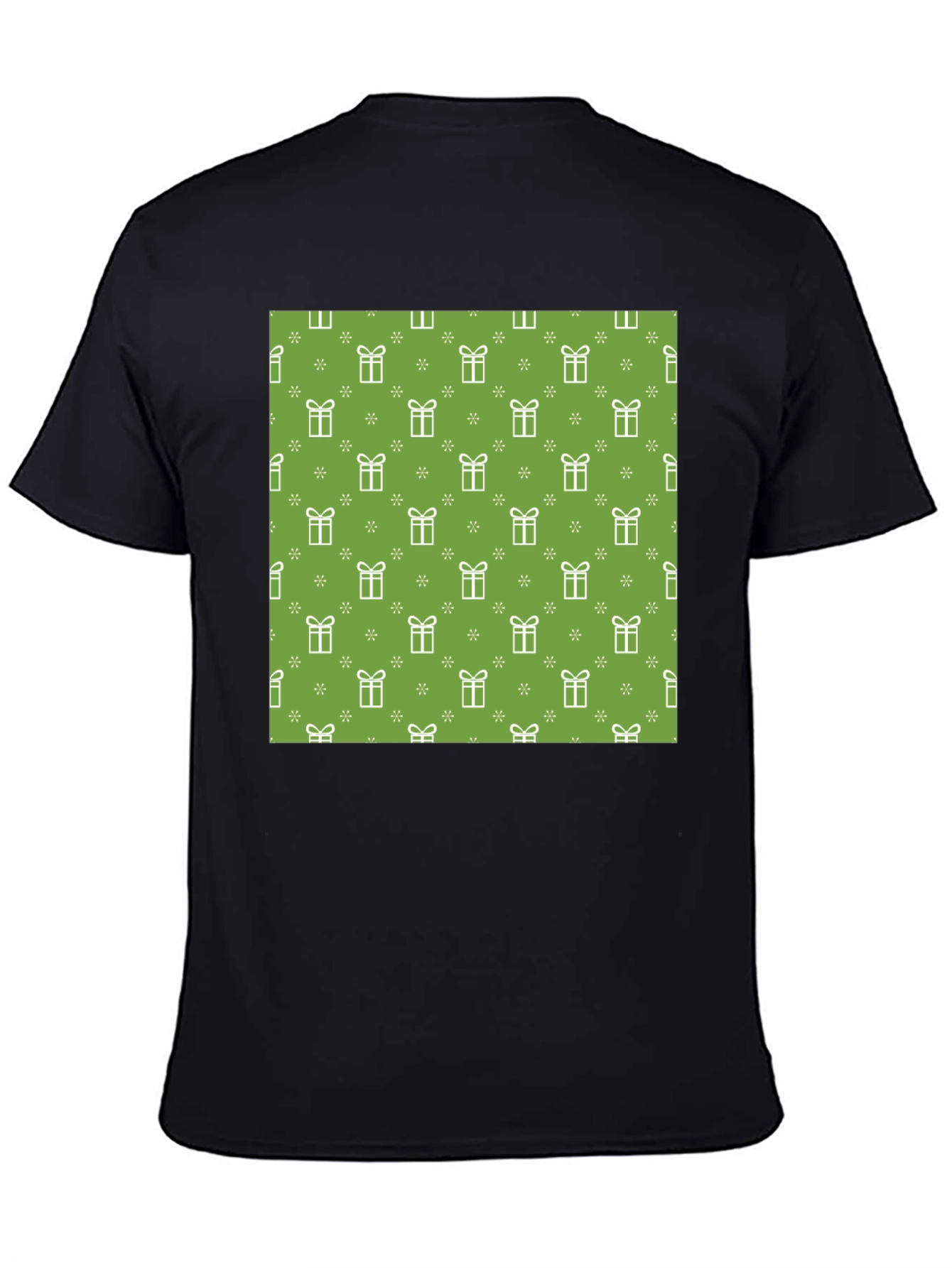 Festive Gift Pattern Tee - Holiday Cheer
