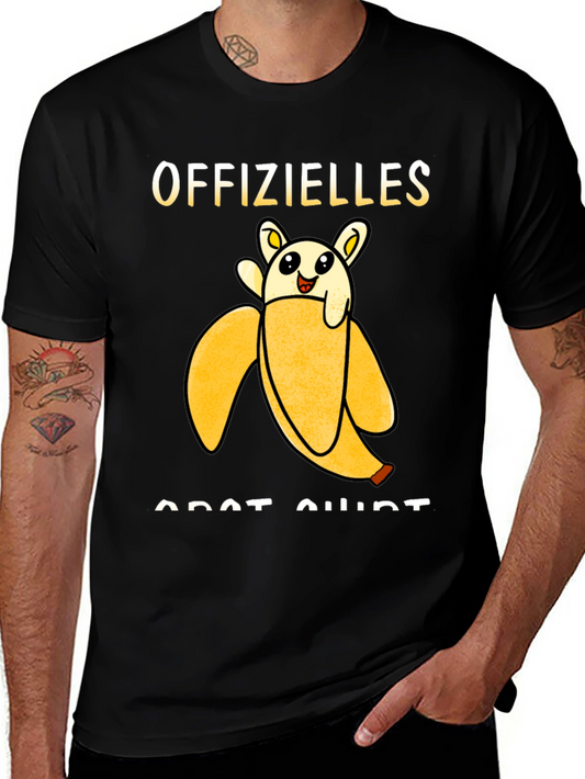 Offizielles Banana Cat Shirt - Black Graphic Tee