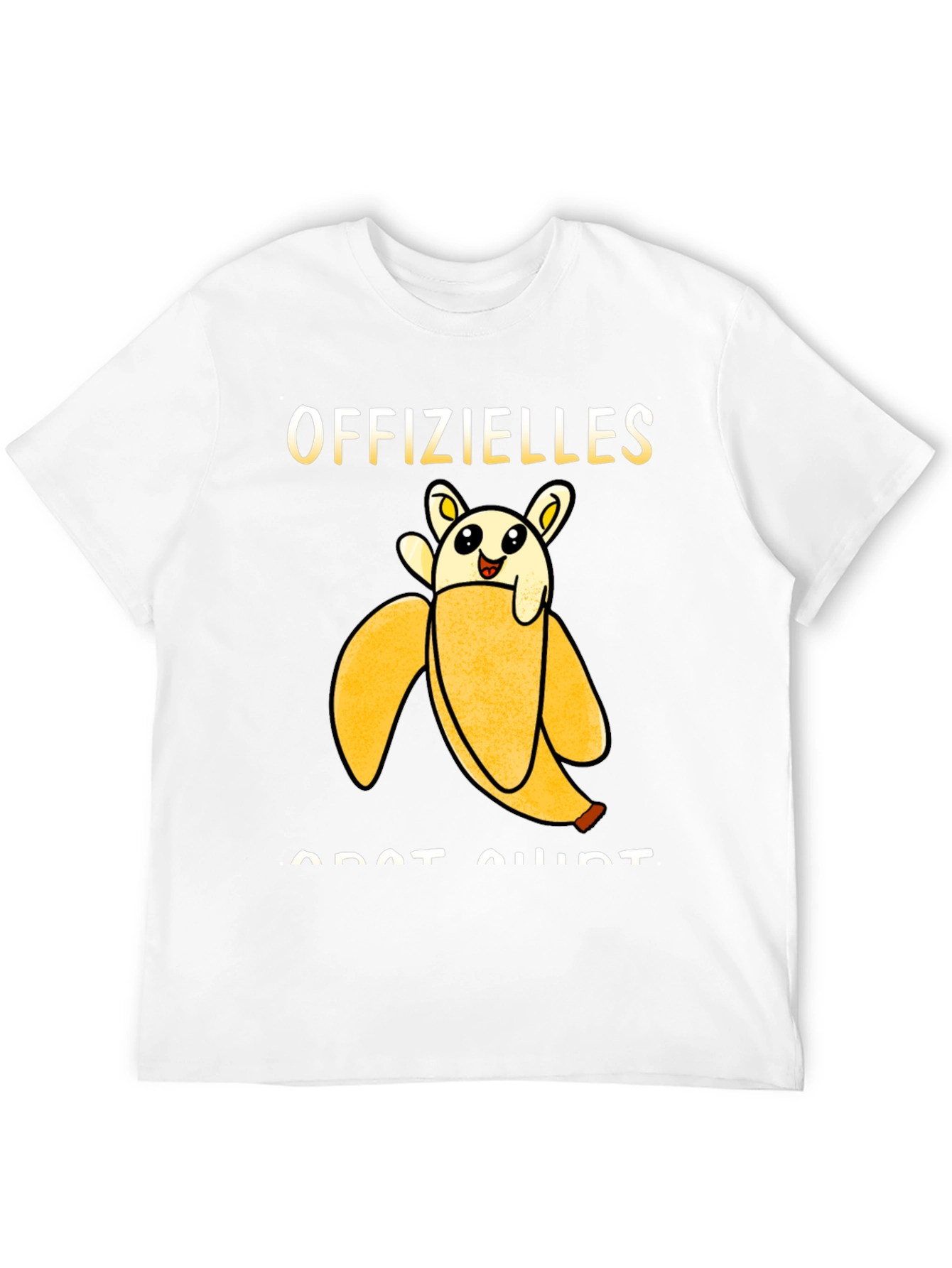 Offizielles Banana Cat Shirt - Black Graphic Tee