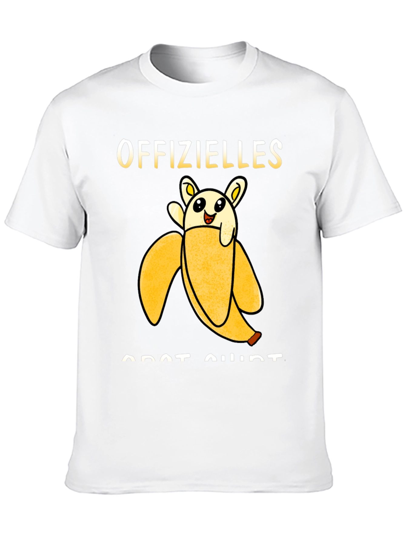 Offizielles Banana Cat Shirt - Black Graphic Tee