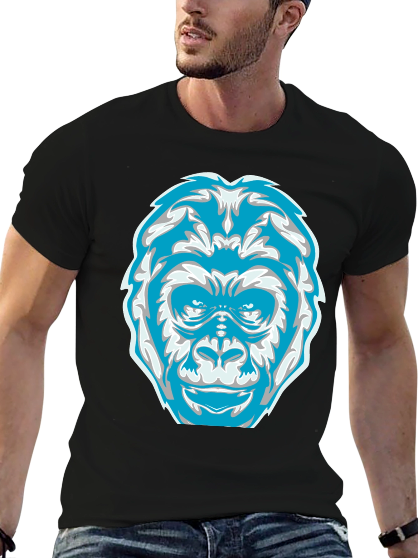 Cool Gorilla Graphic Tee - Mens Black T-Shirt