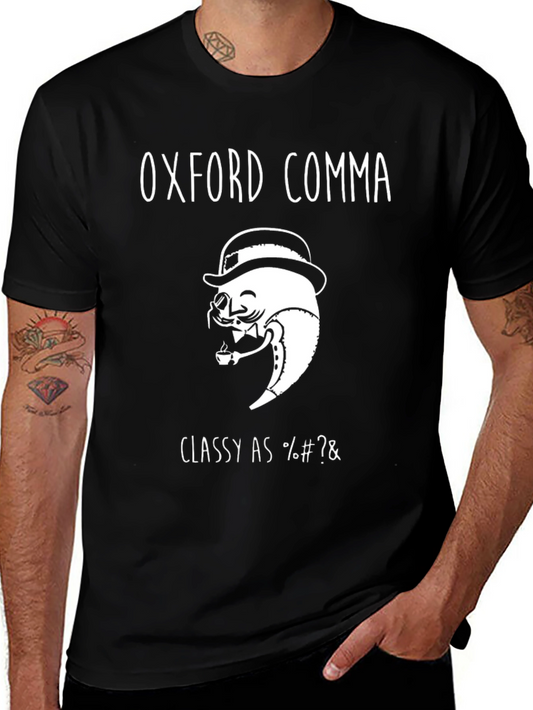 Oxford Comma T-Shirt - Classy Grammar Humor