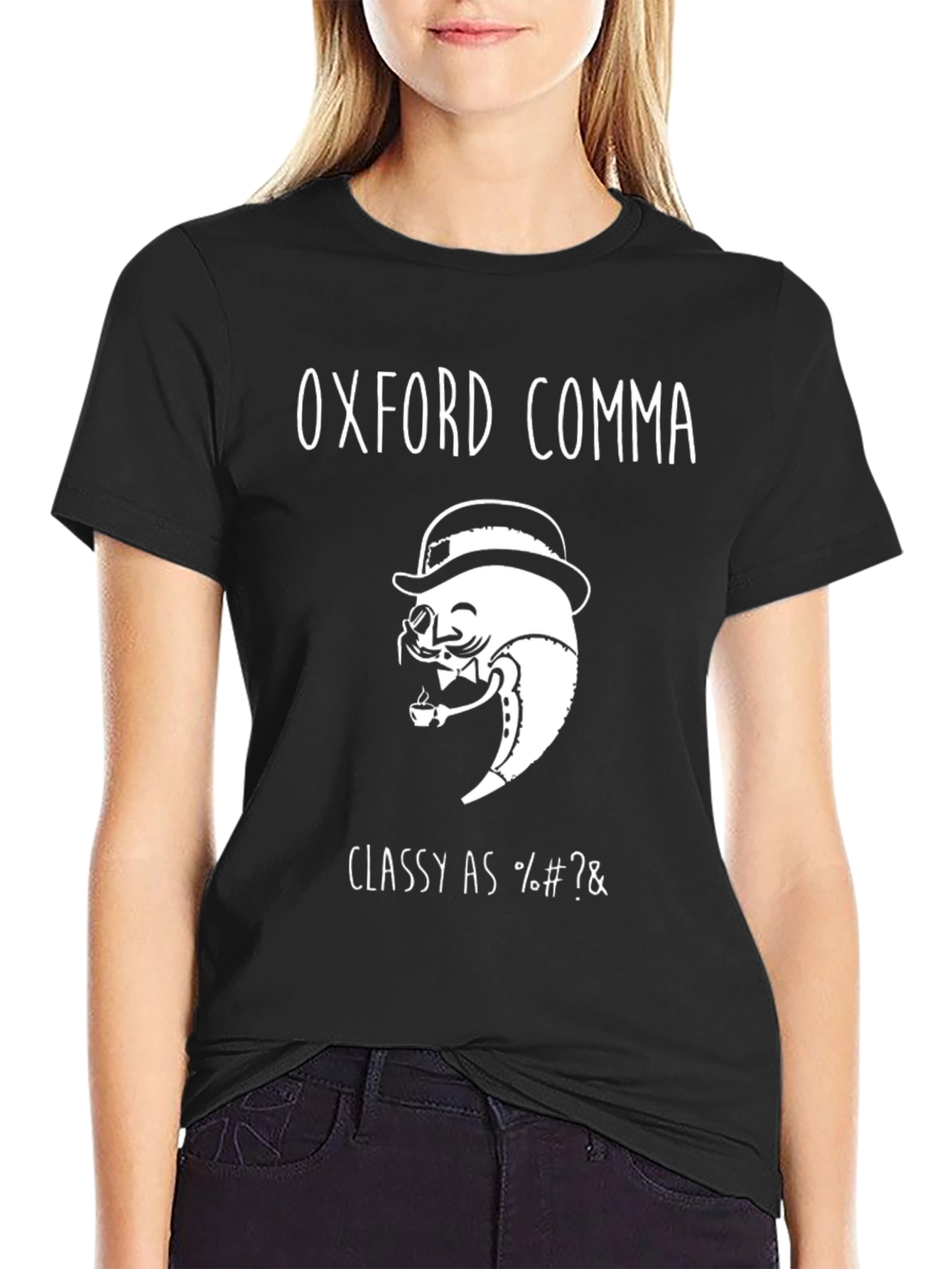 Oxford Comma T-Shirt - Classy Grammar Humor