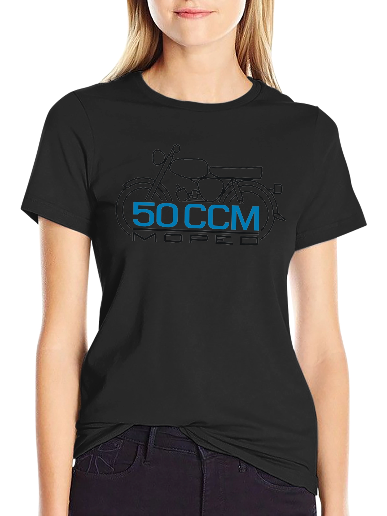 50 CCM Motorcycle T-Shirt - Black