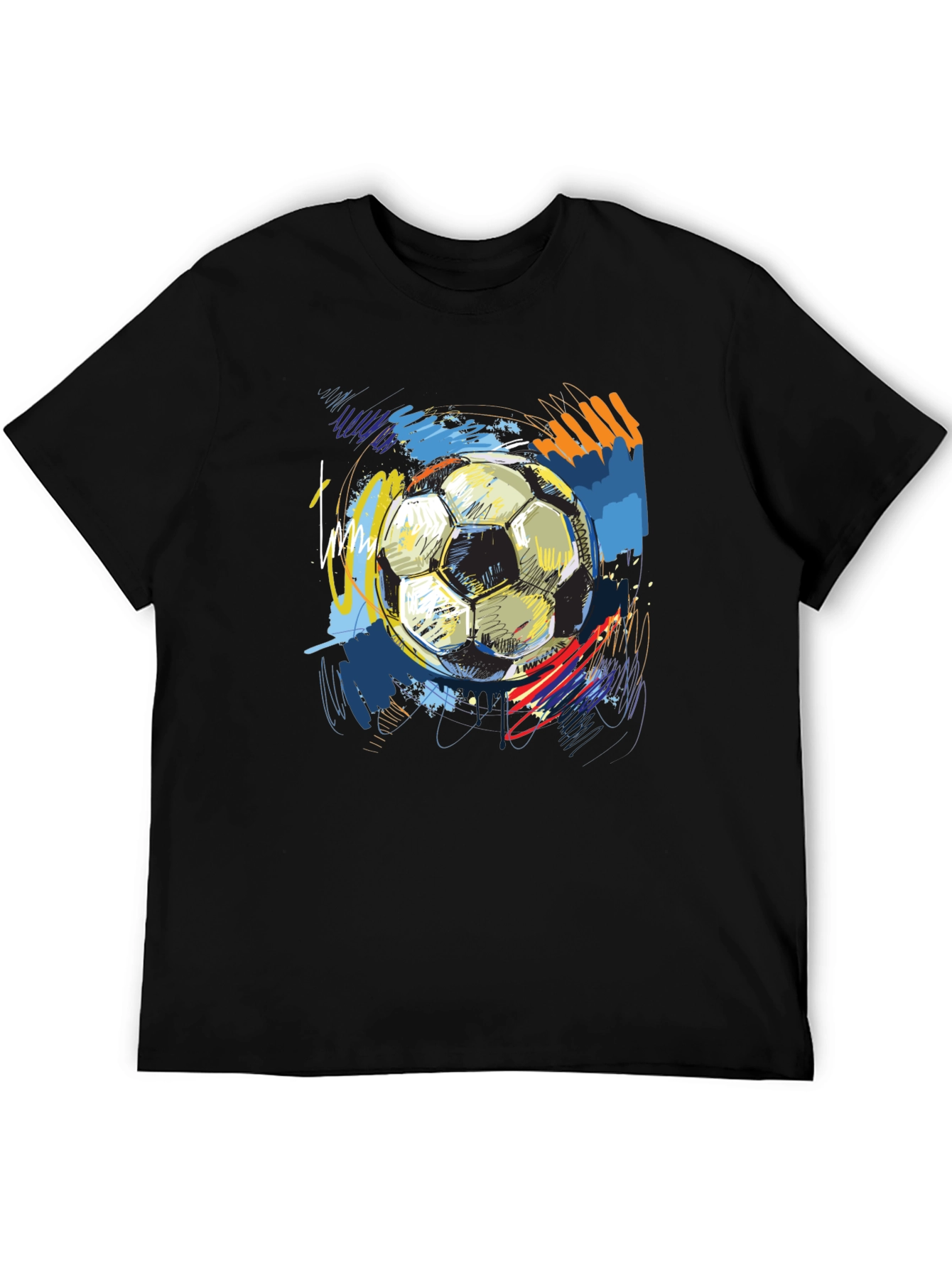 Soccer Ball Art T-Shirt - Unique Graphic Tee