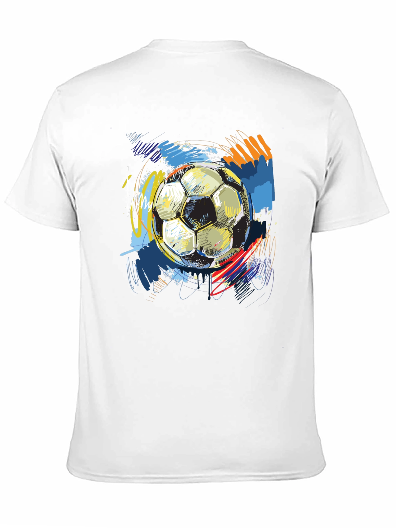 Soccer Ball Art T-Shirt - Unique Graphic Tee