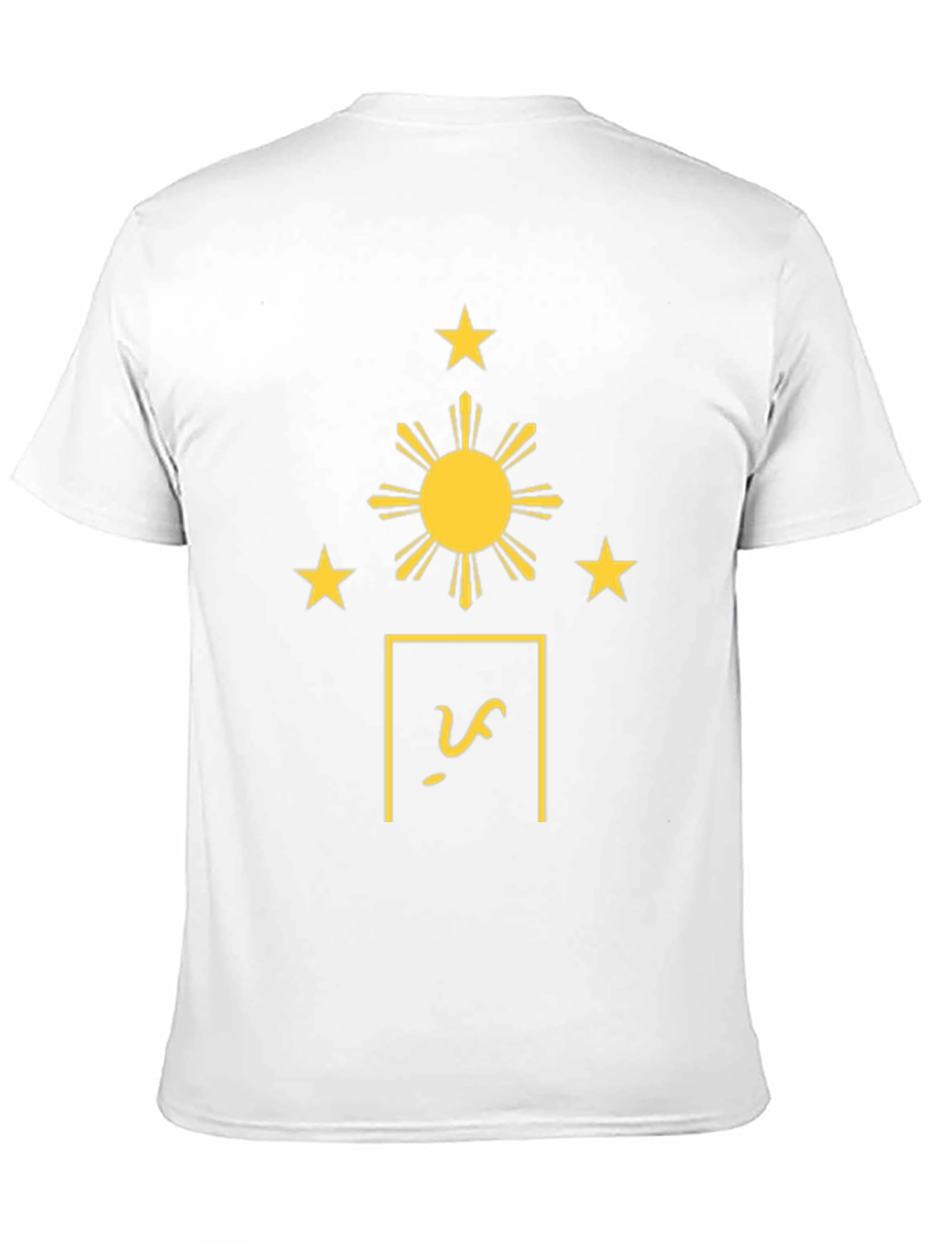 Philippines Flag Inspired Black T-Shirt