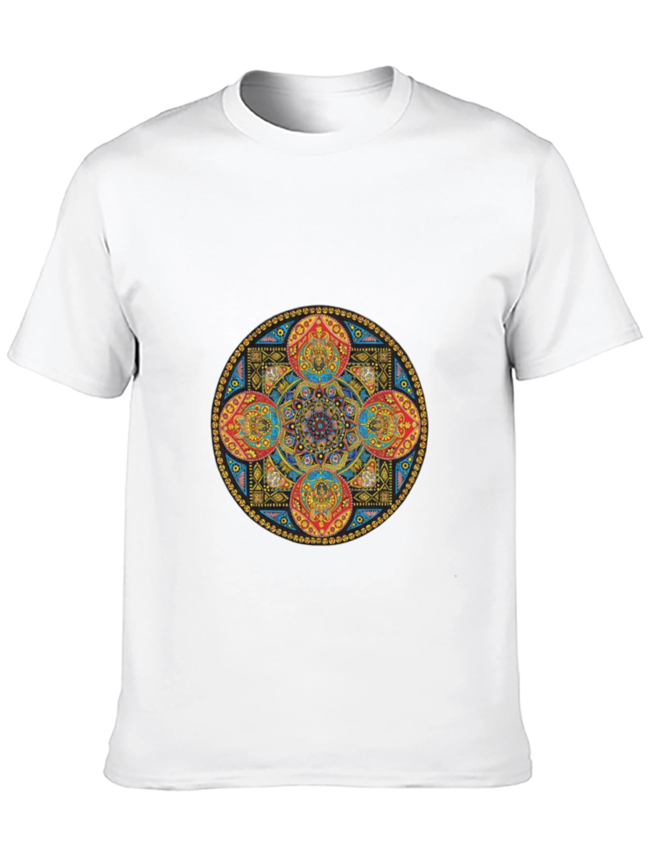 Mandala Art Graphic Black T-Shirt