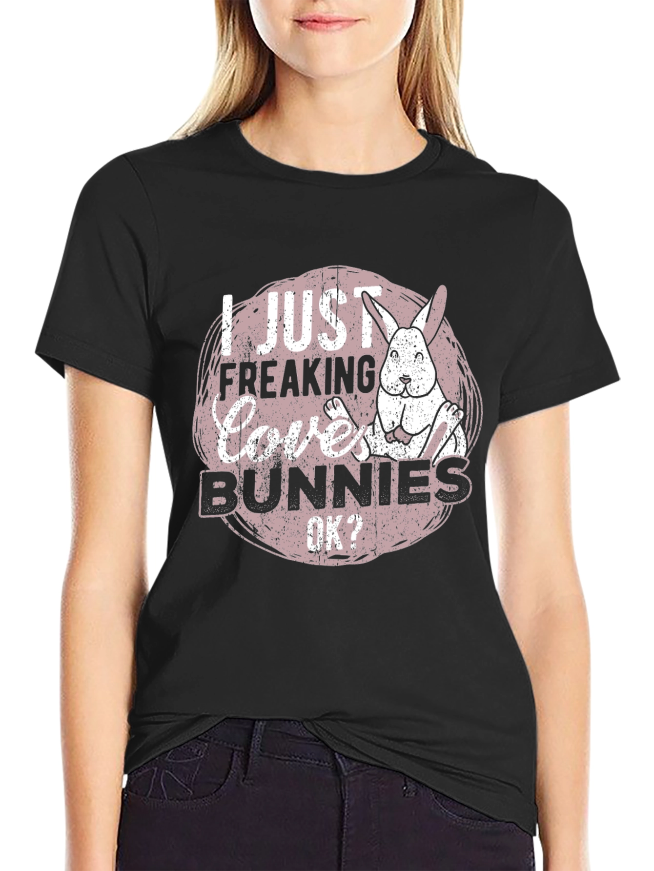 I Just Freaking Love Bunnies Graphic Tee
