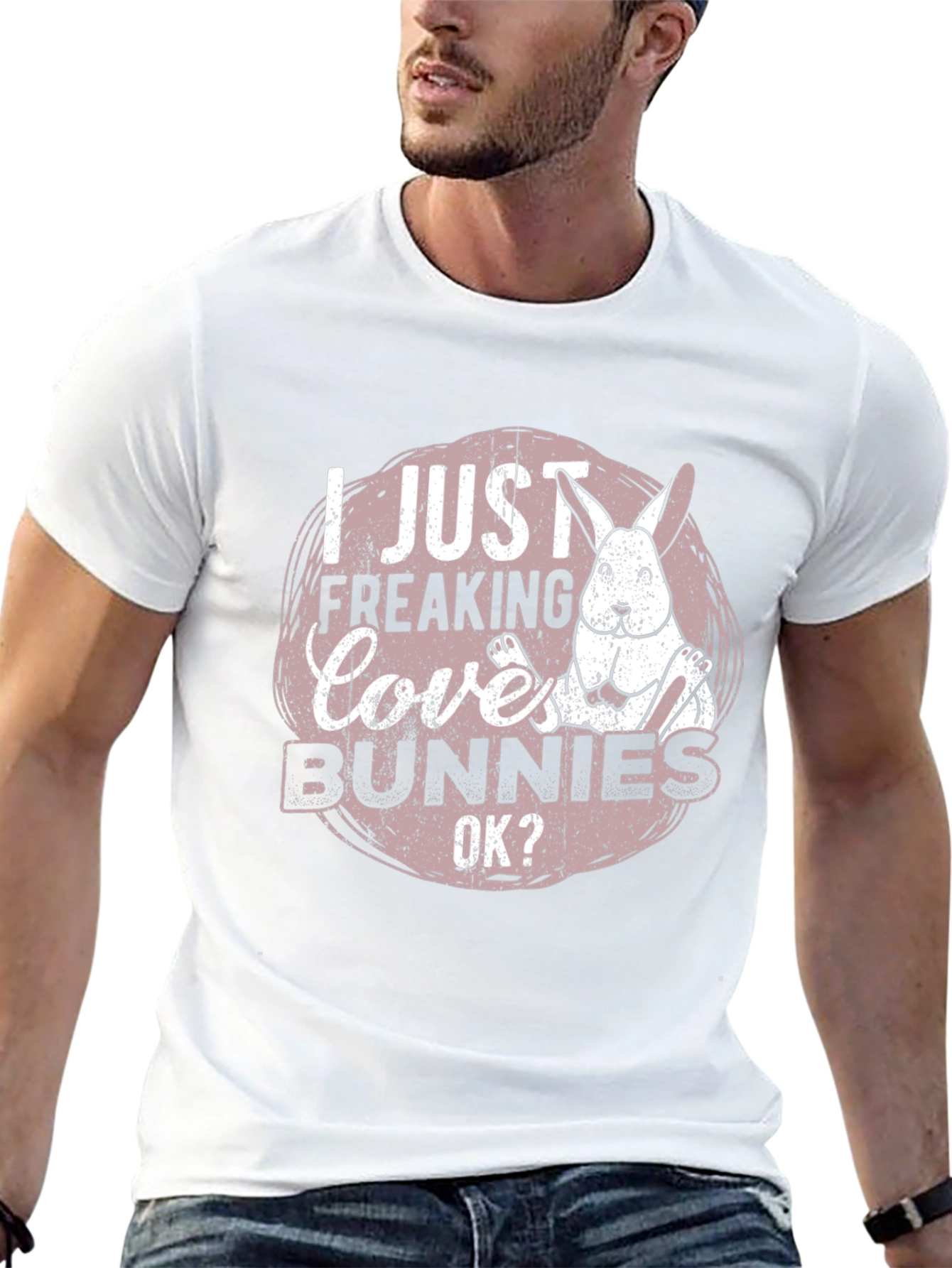 I Just Freaking Love Bunnies Graphic Tee