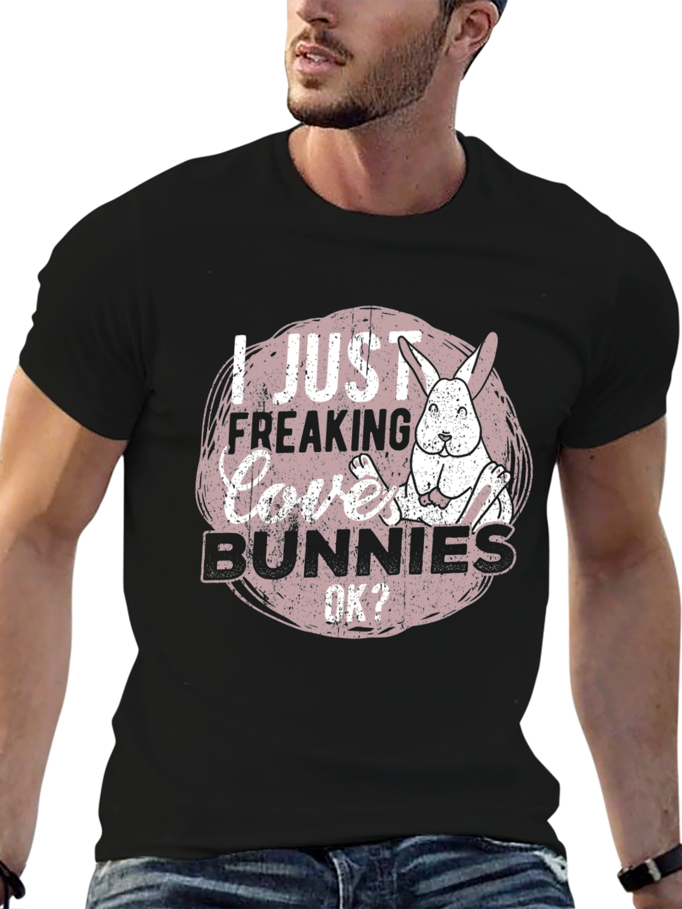 I Just Freaking Love Bunnies Graphic Tee