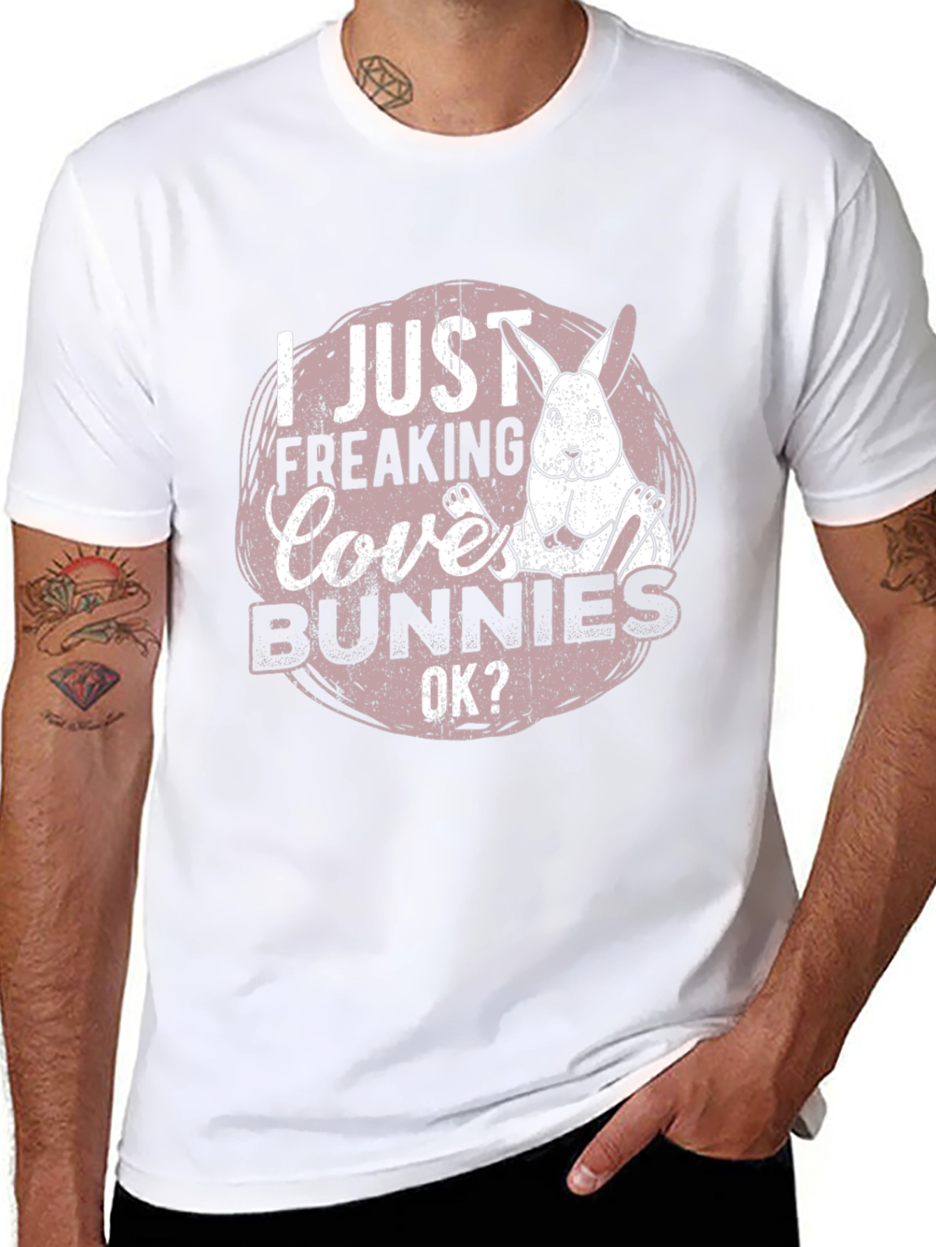 I Just Freaking Love Bunnies Graphic Tee