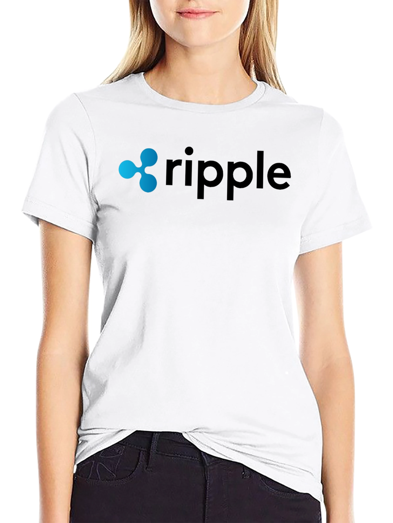 Ripple Crypto Black T-Shirt for Men
