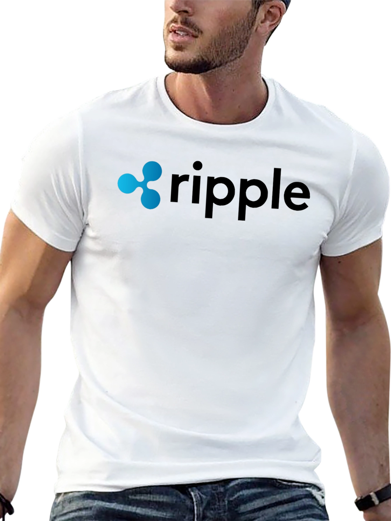 Ripple Crypto Black T-Shirt for Men