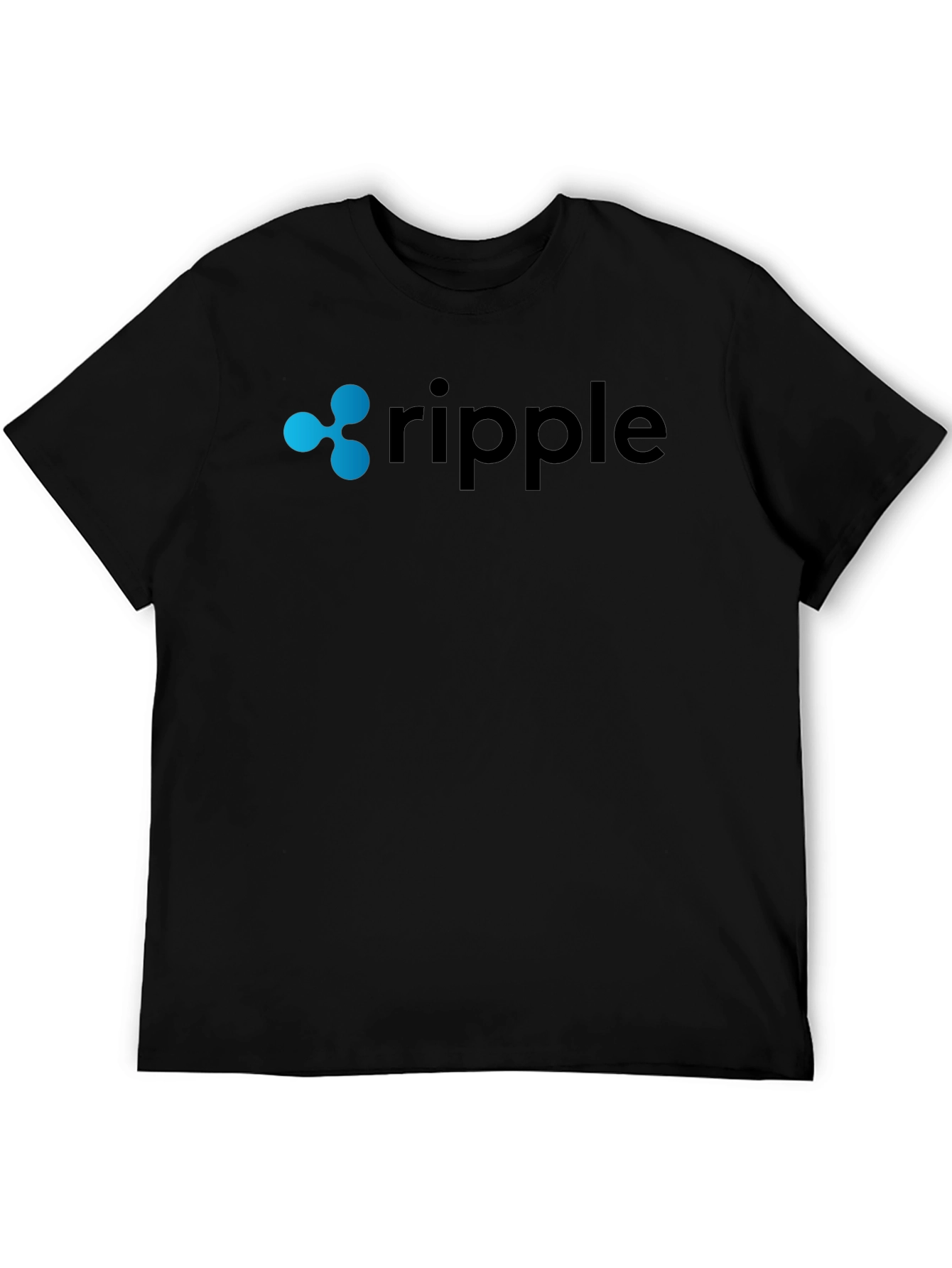 Ripple Crypto Black T-Shirt for Men