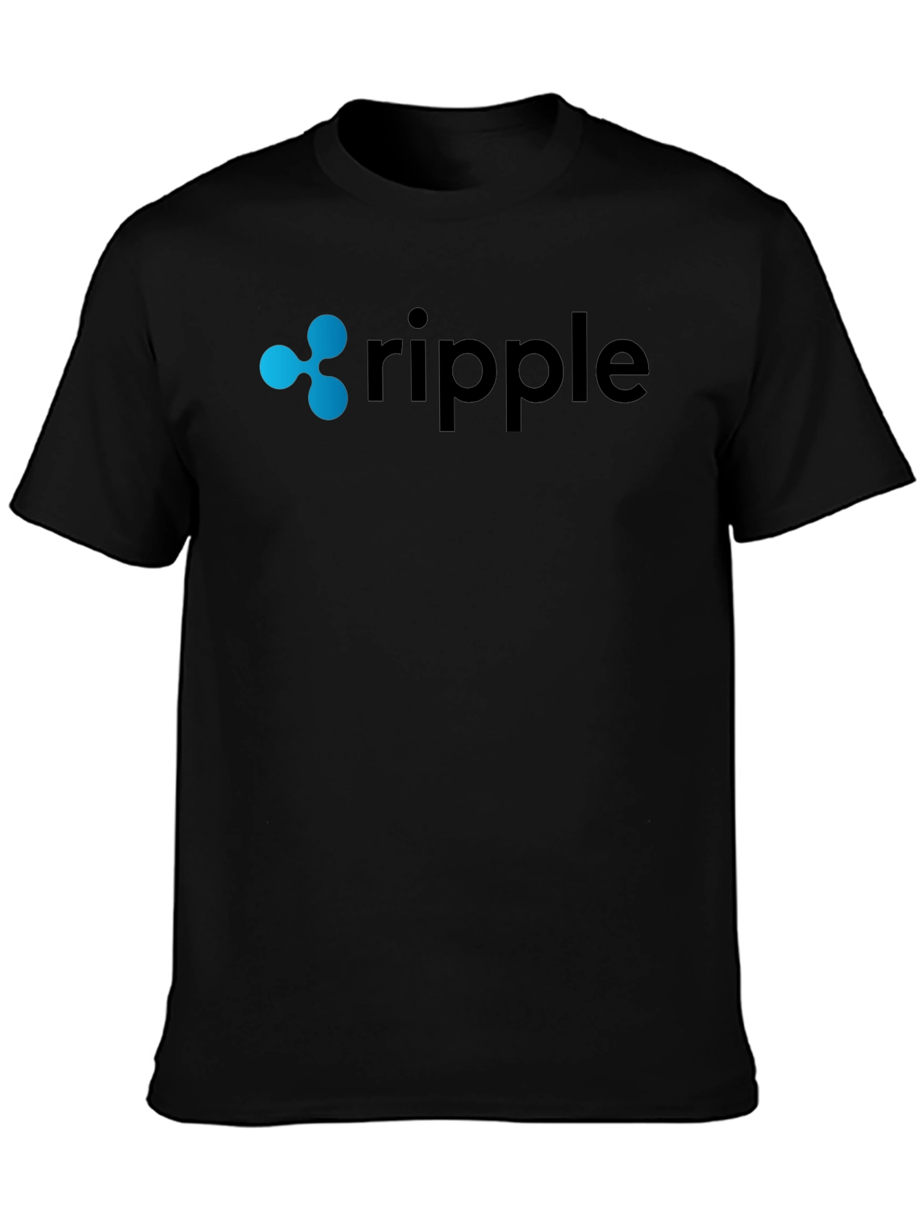 Ripple Crypto Black T-Shirt for Men