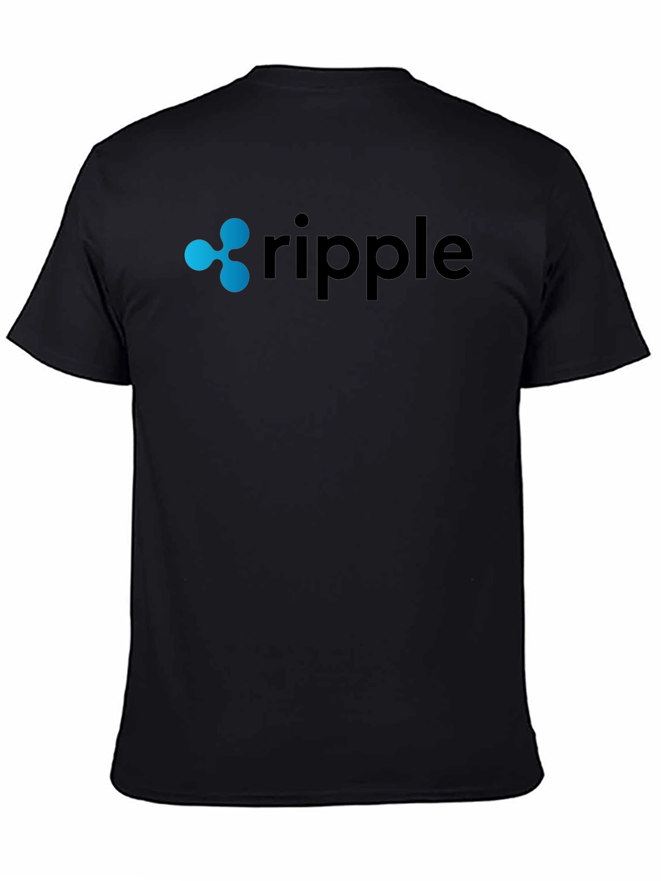 Ripple Crypto Black T-Shirt for Men