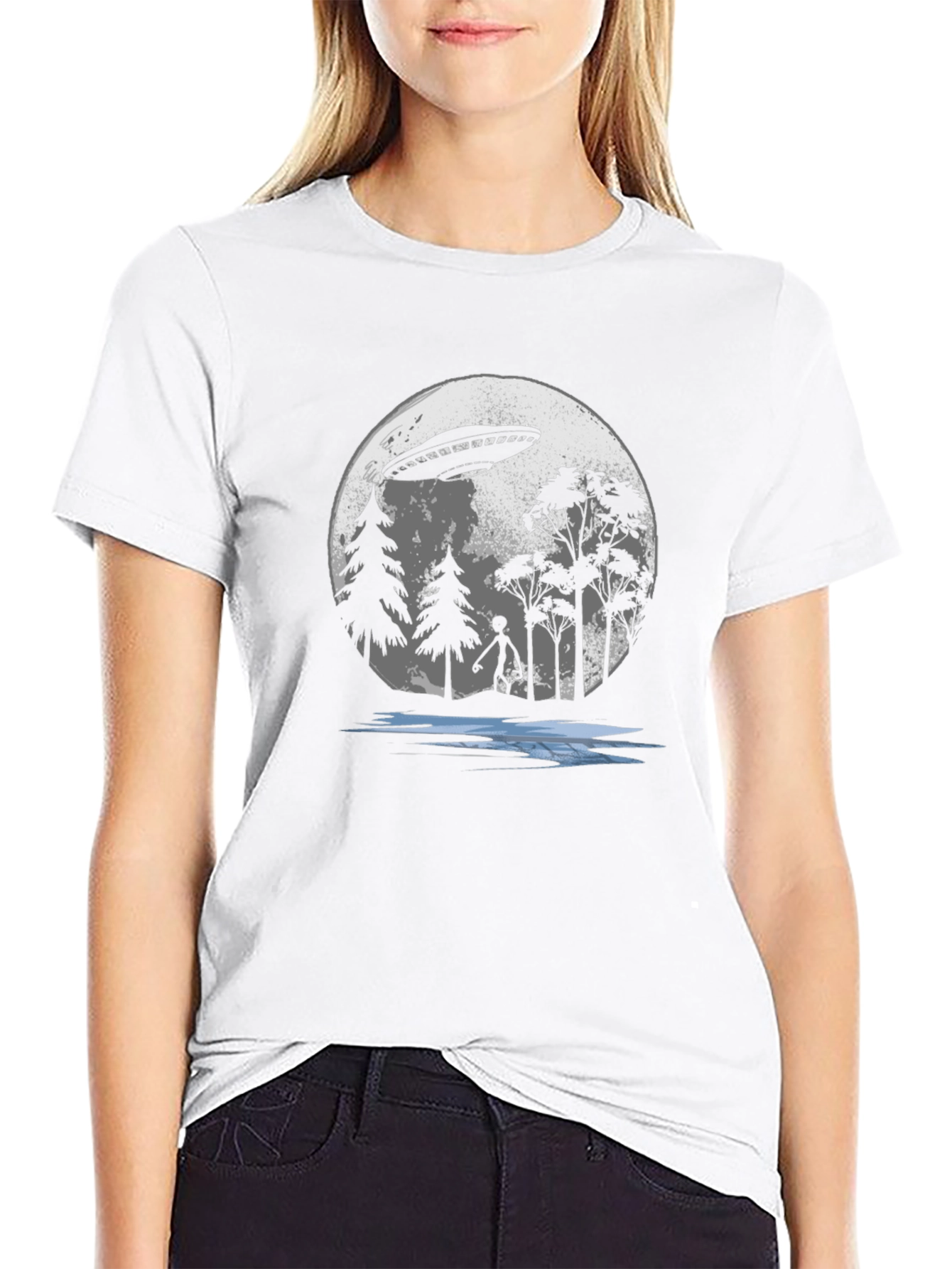 UFO Abduction T-Shirt - Sci-Fi Alien Tee