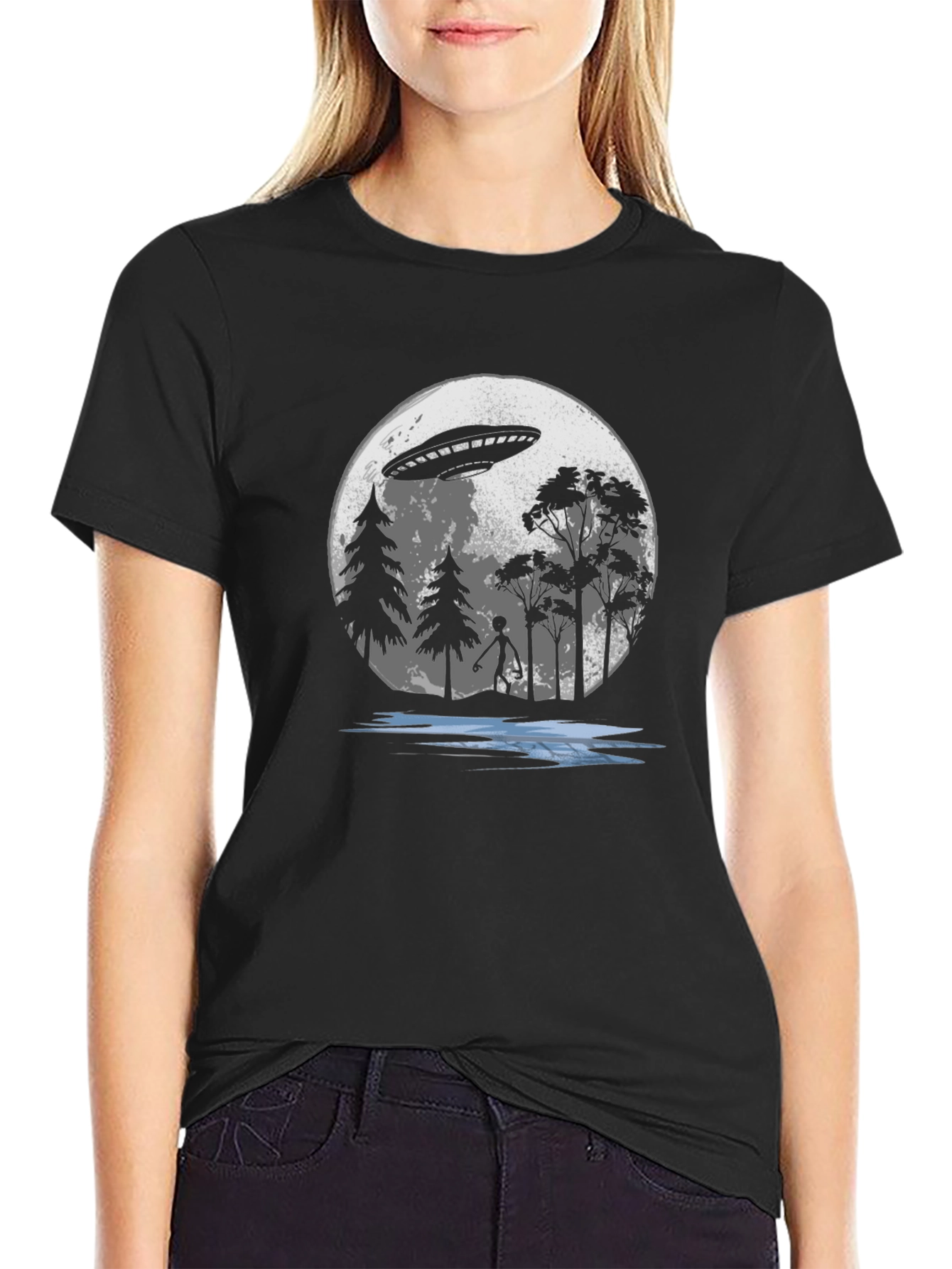 UFO Abduction T-Shirt - Sci-Fi Alien Tee