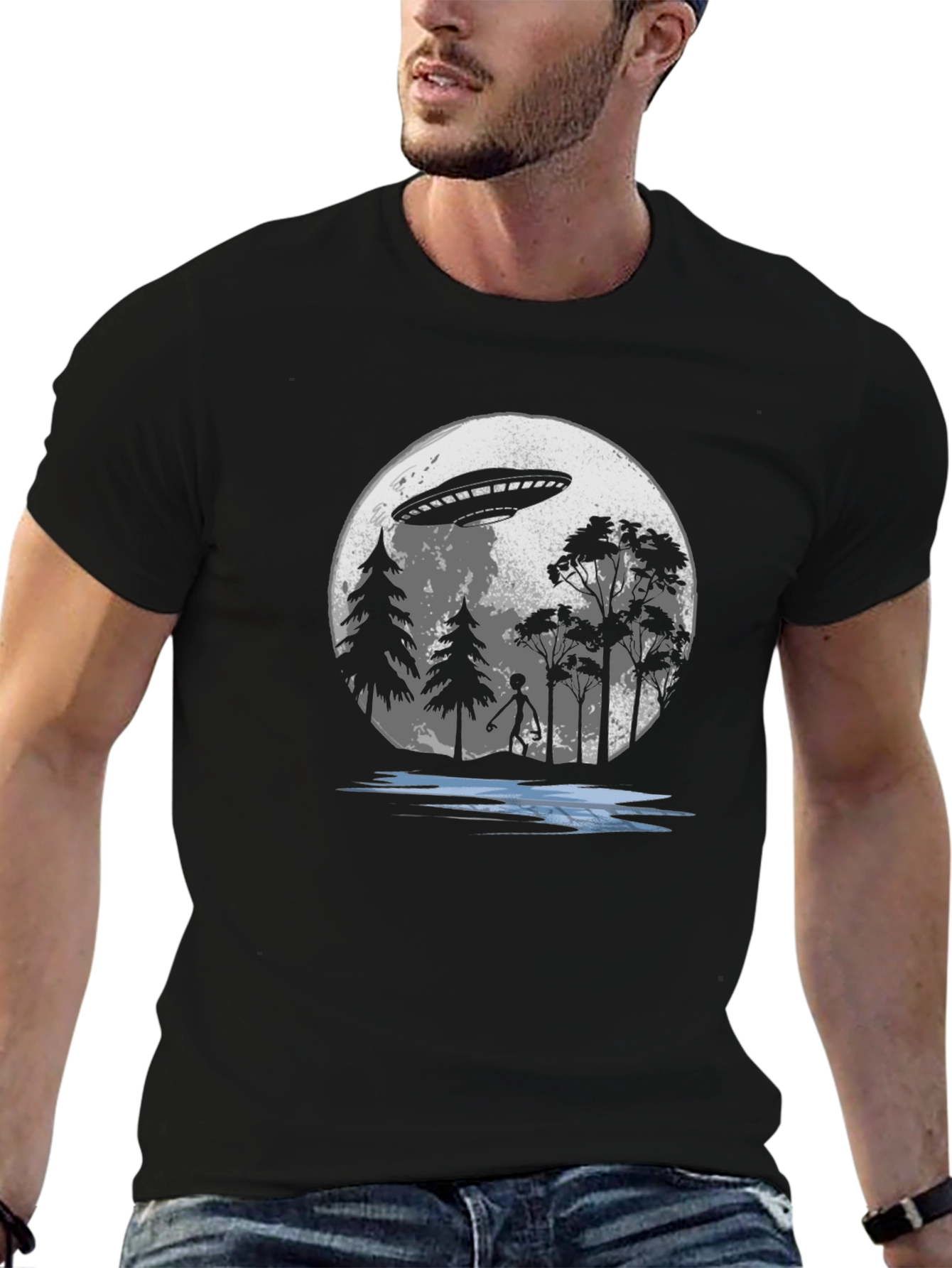 UFO Abduction T-Shirt - Sci-Fi Alien Tee
