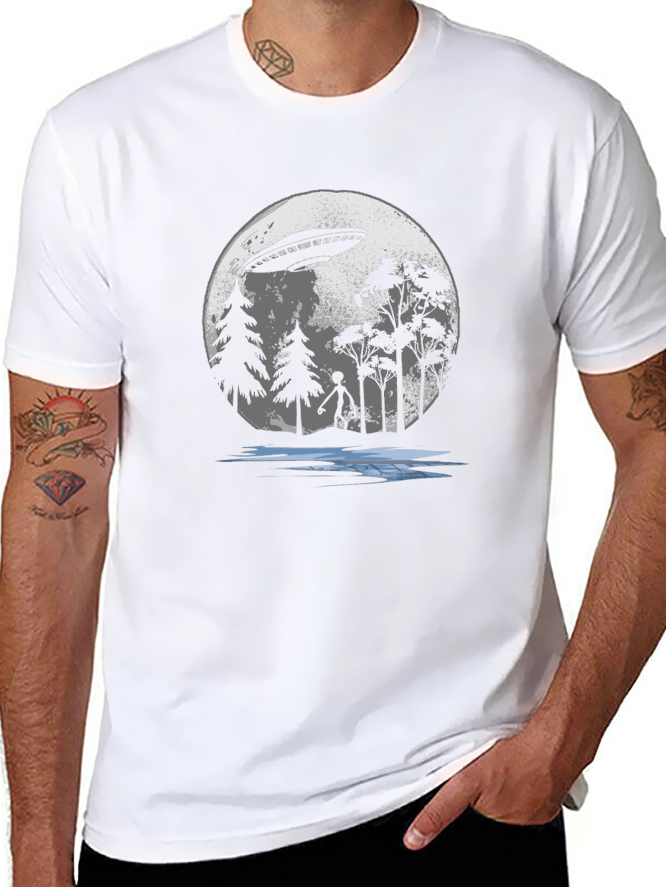 UFO Abduction T-Shirt - Sci-Fi Alien Tee