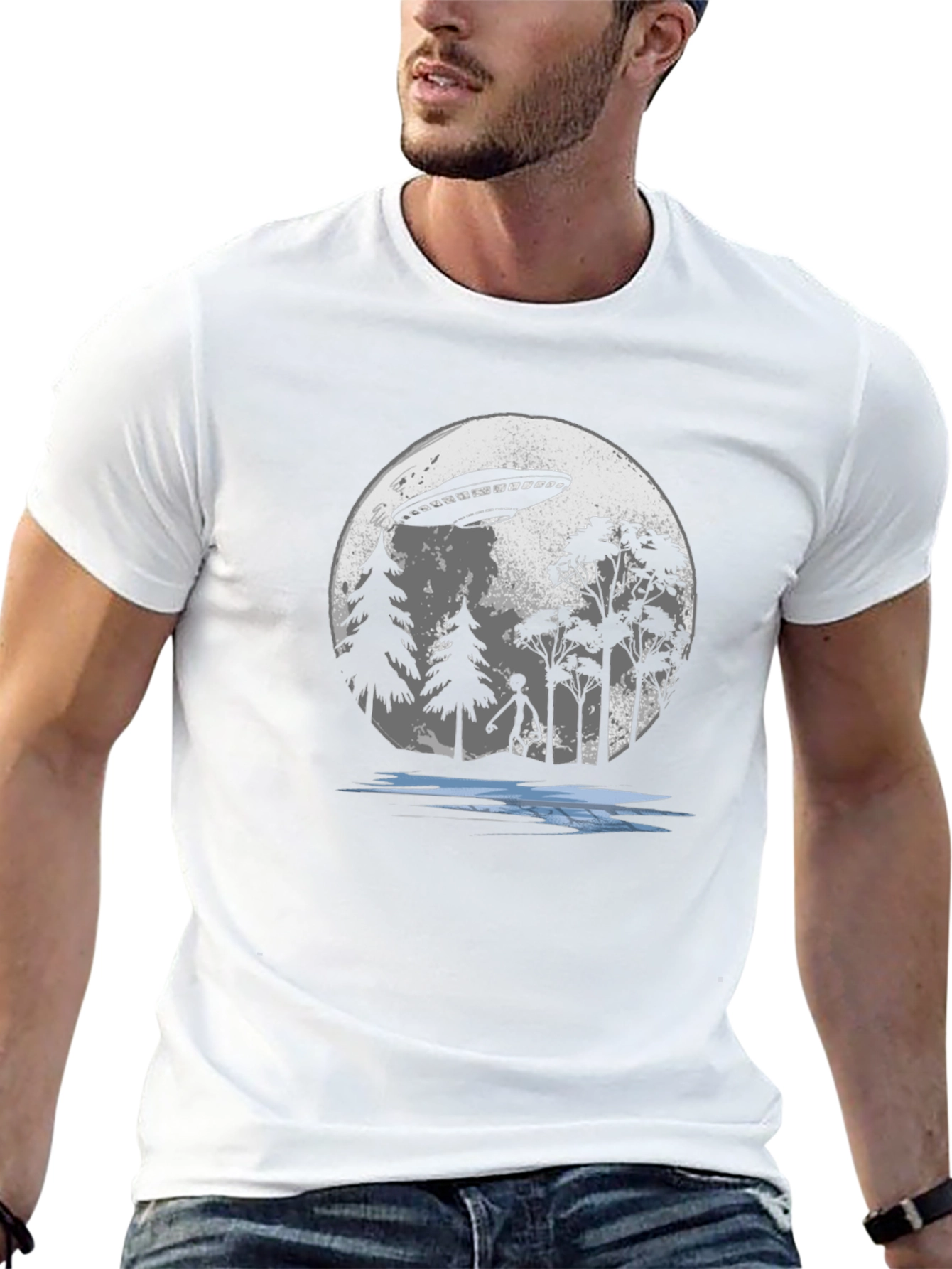 UFO Abduction T-Shirt - Sci-Fi Alien Tee