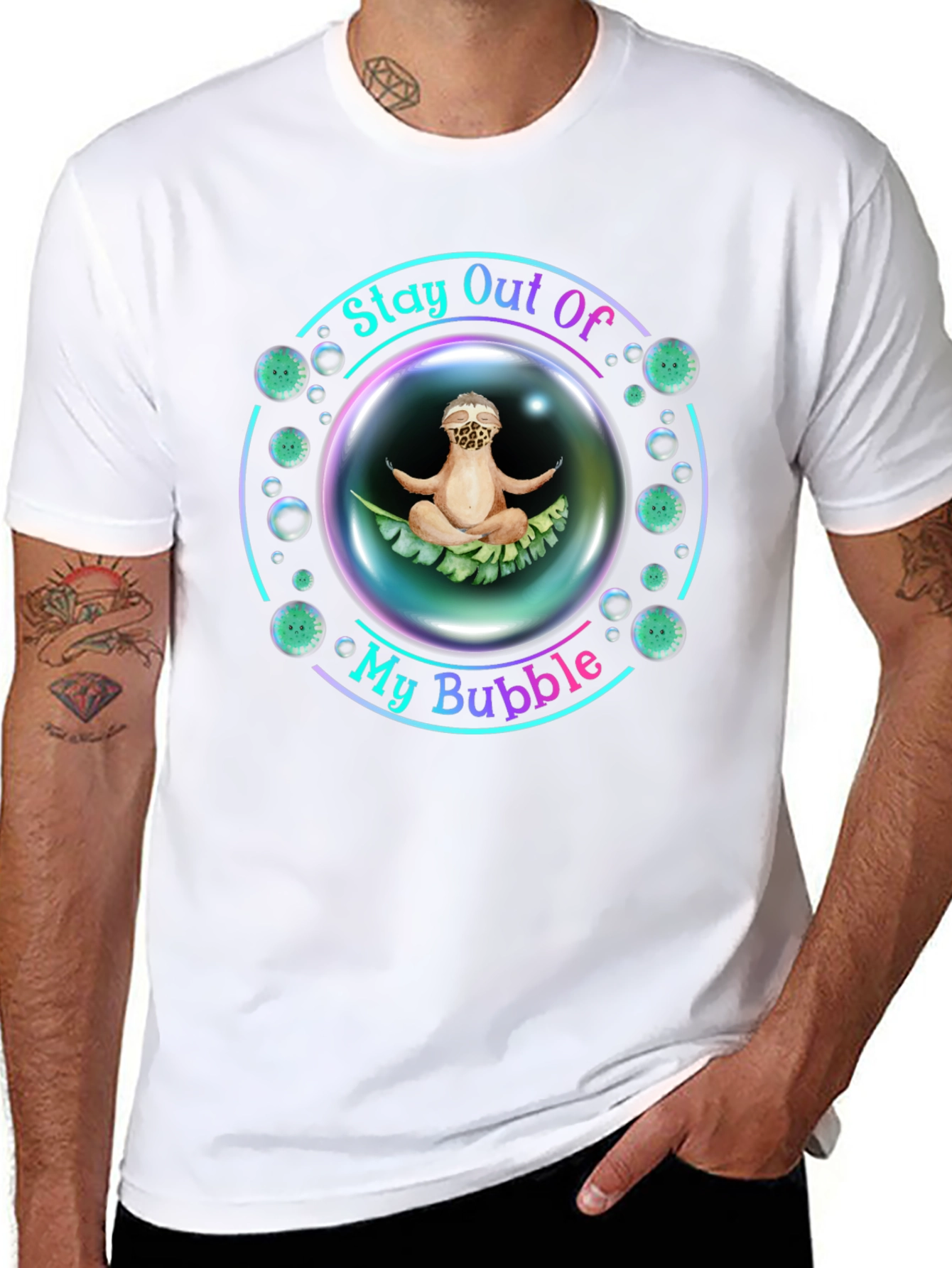 Stay Out Of My Bubble Graphic Tee