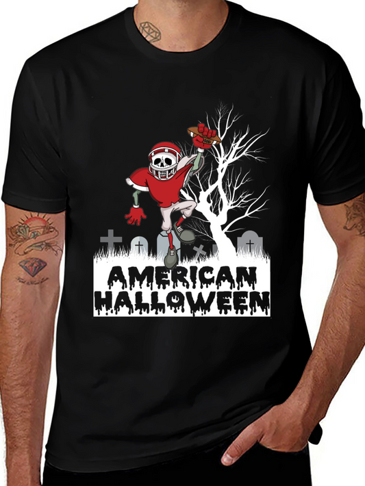 American Halloween Football Zombie T-Shirt