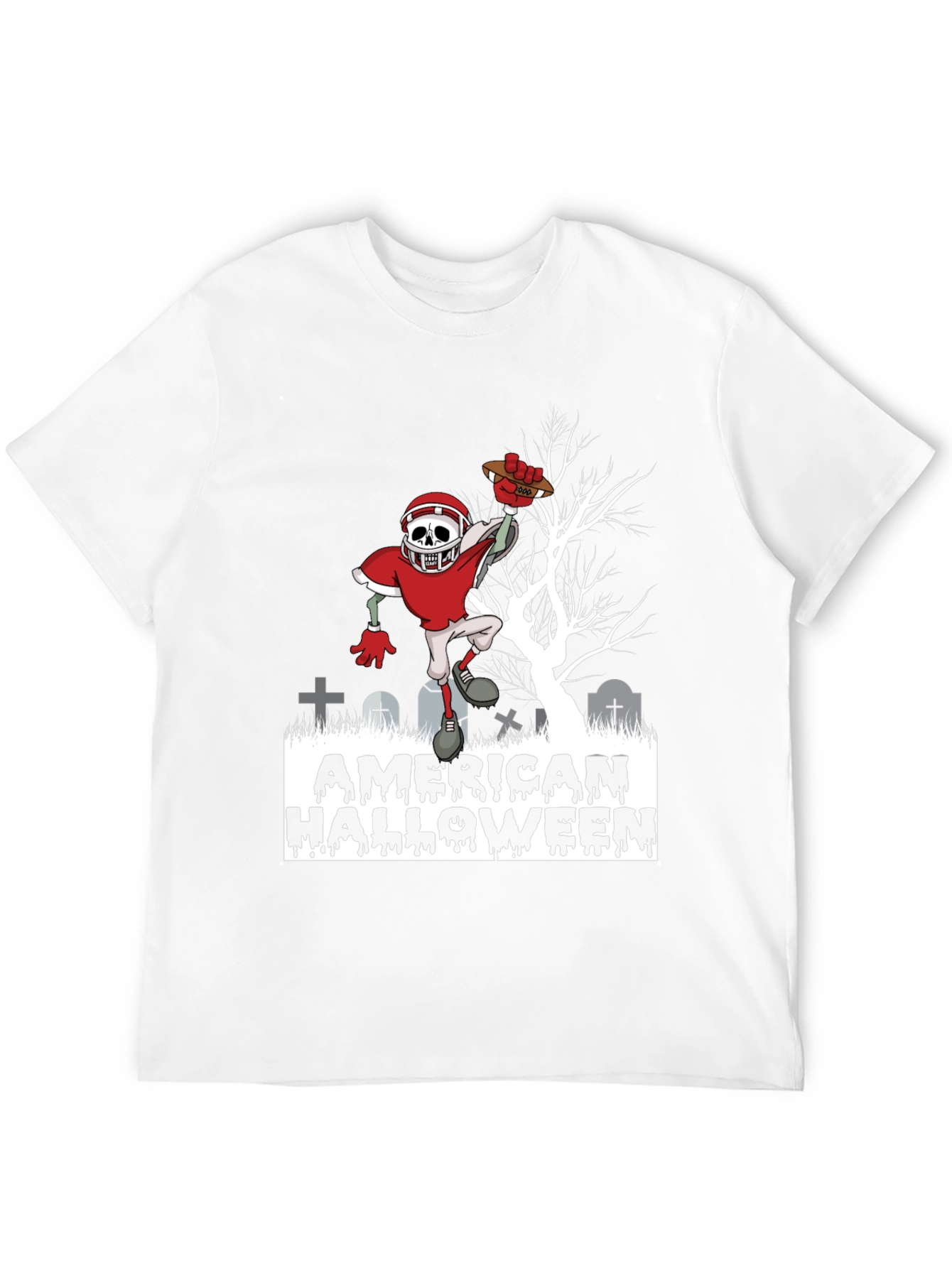 American Halloween Football Zombie T-Shirt