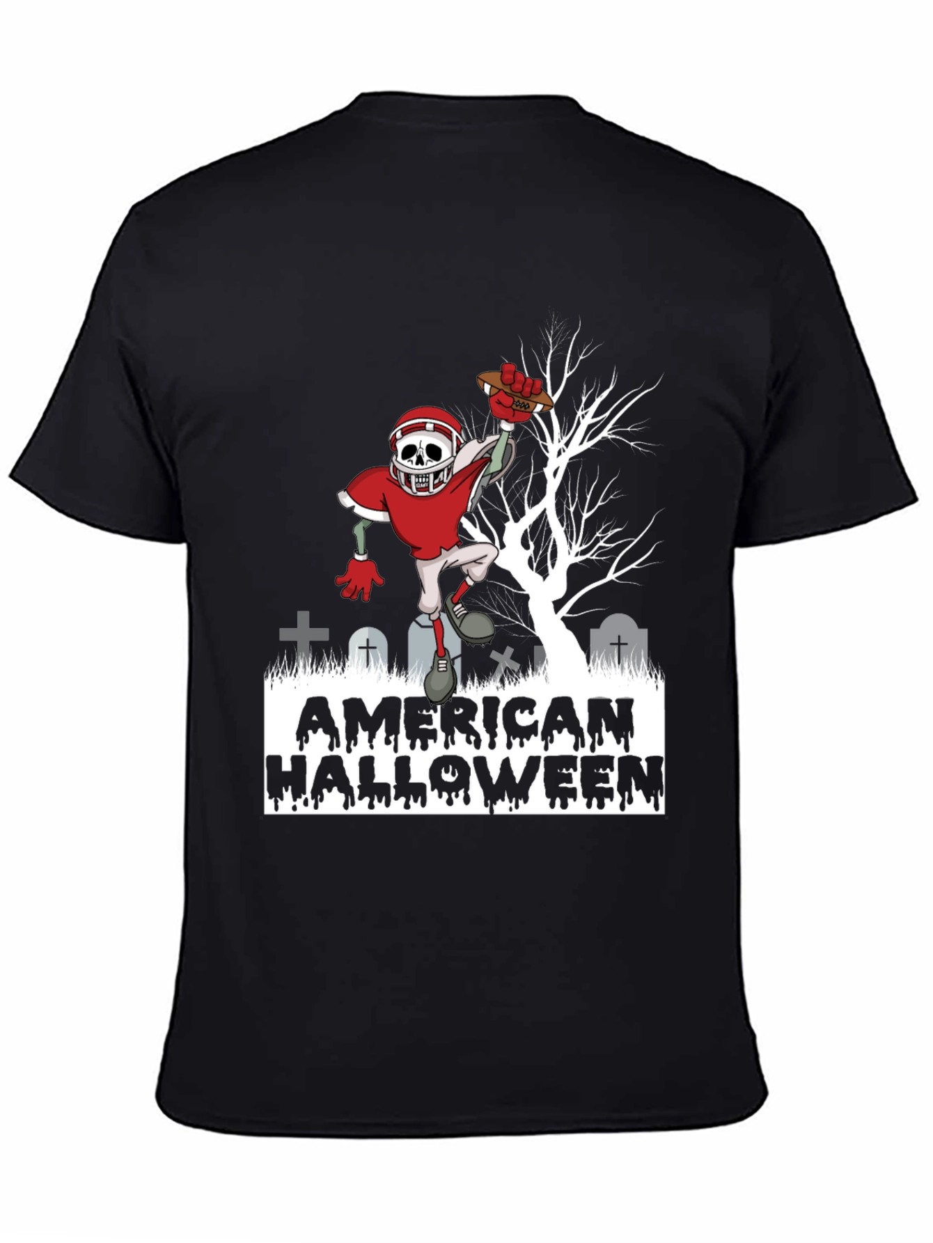 American Halloween Football Zombie T-Shirt