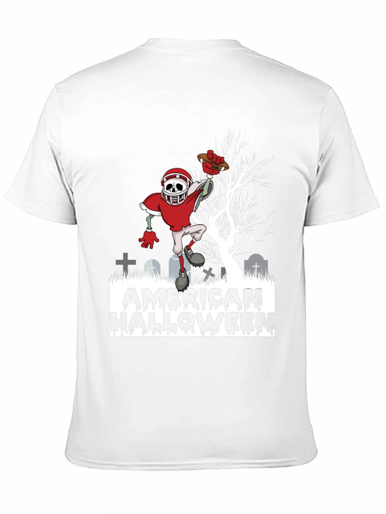 American Halloween Football Zombie T-Shirt