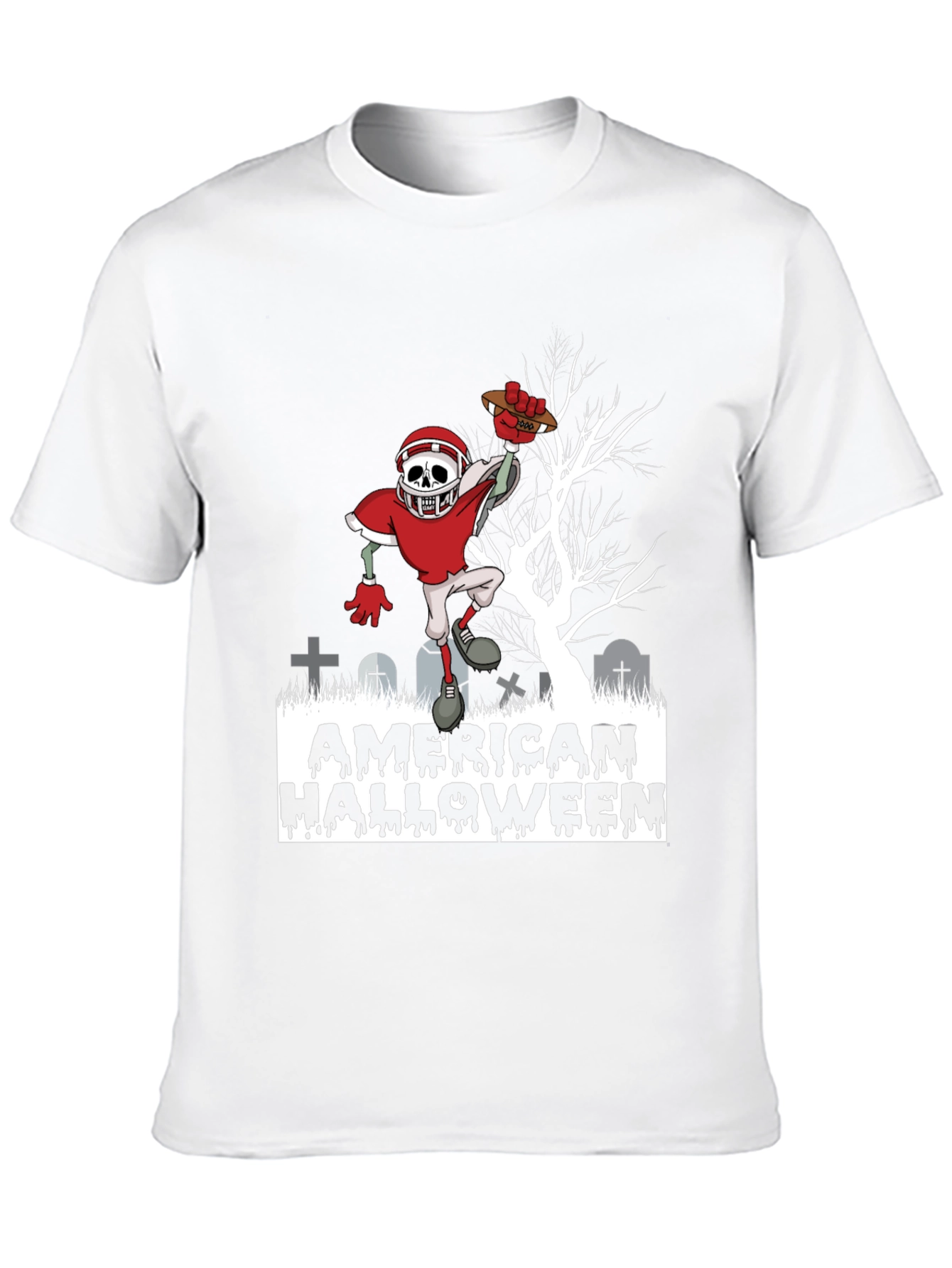 American Halloween Football Zombie T-Shirt