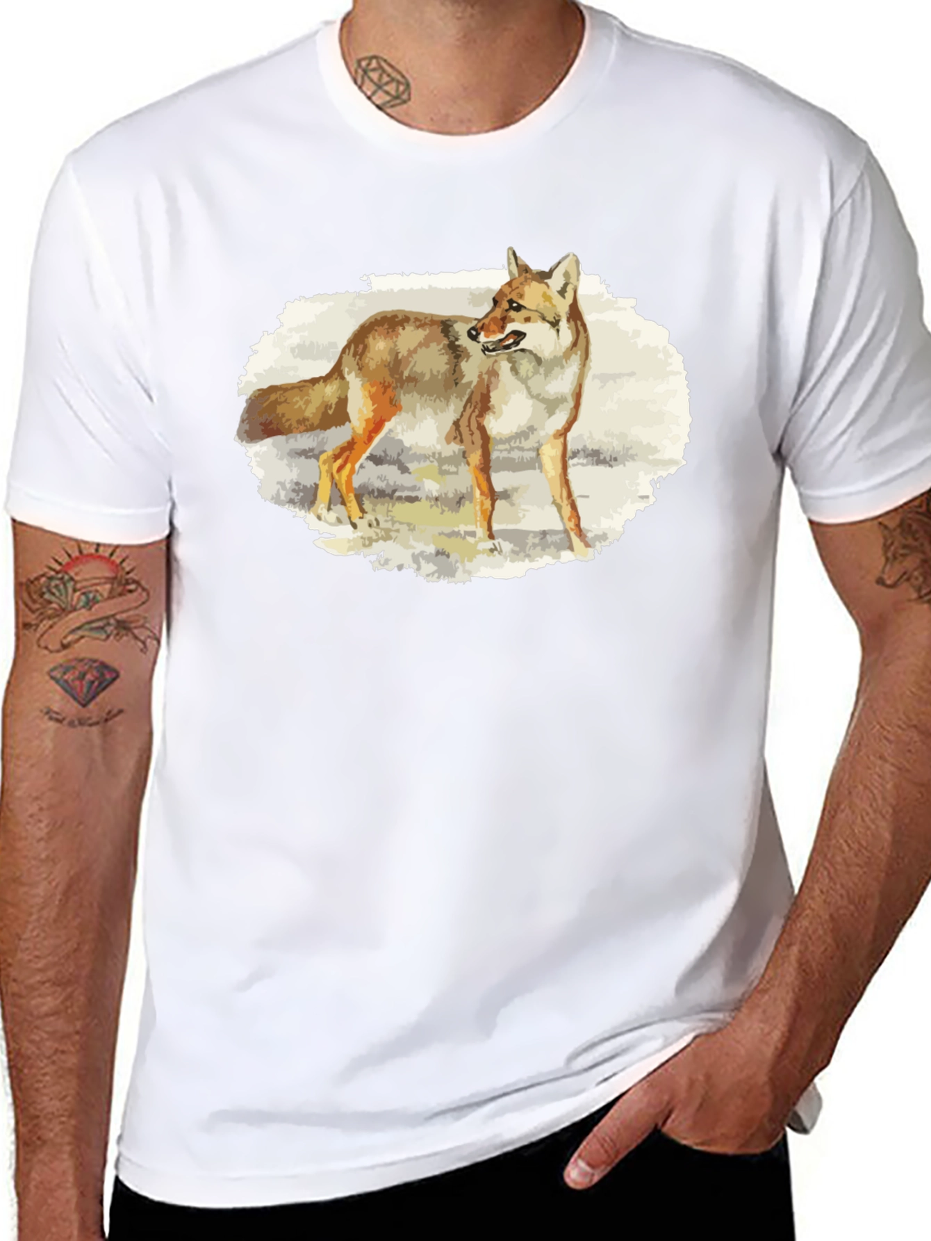 Coyote Graphic T-Shirt - Nature Animal Tee