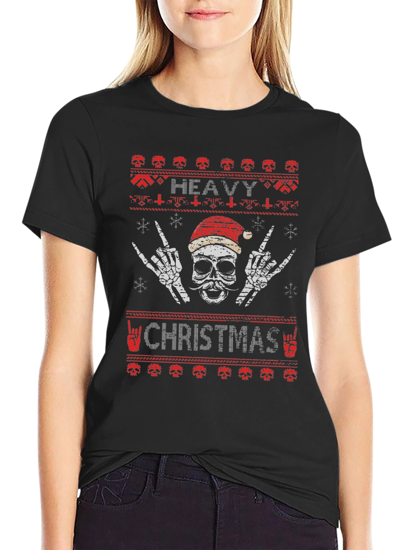 Heavy Metal Christmas Graphic T-Shirt
