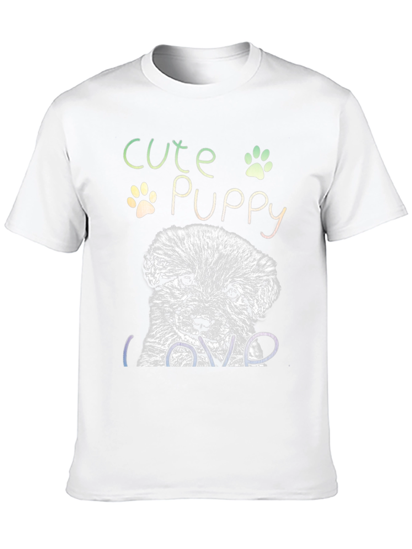Cute Puppy Graphic T-Shirt - Dog Lover Tee