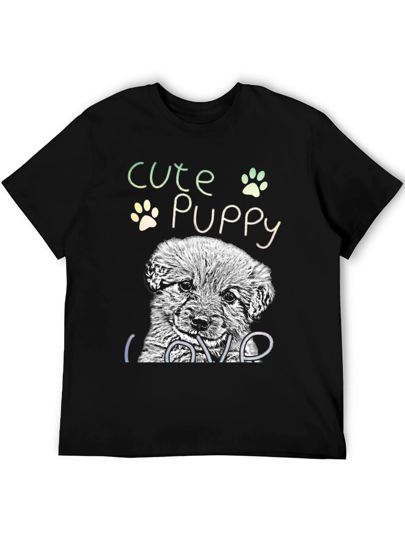 Cute Puppy Graphic T-Shirt - Dog Lover Tee