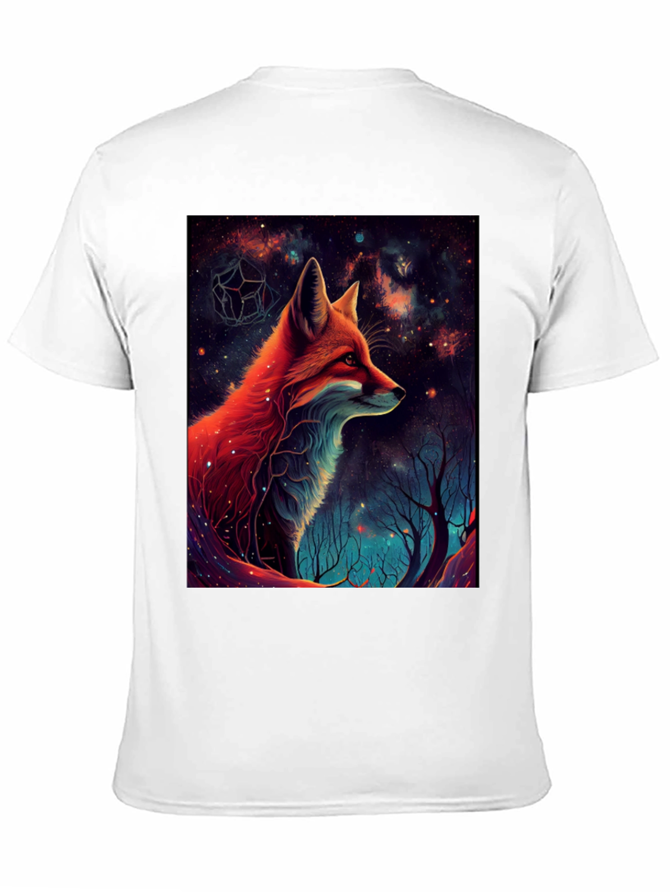 Cosmic Fox Graphic Tee - Mens Black T-Shirt