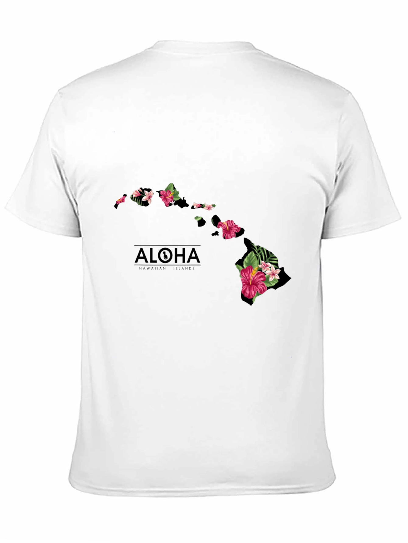 Aloha Hawaiian Islands Map T-Shirt