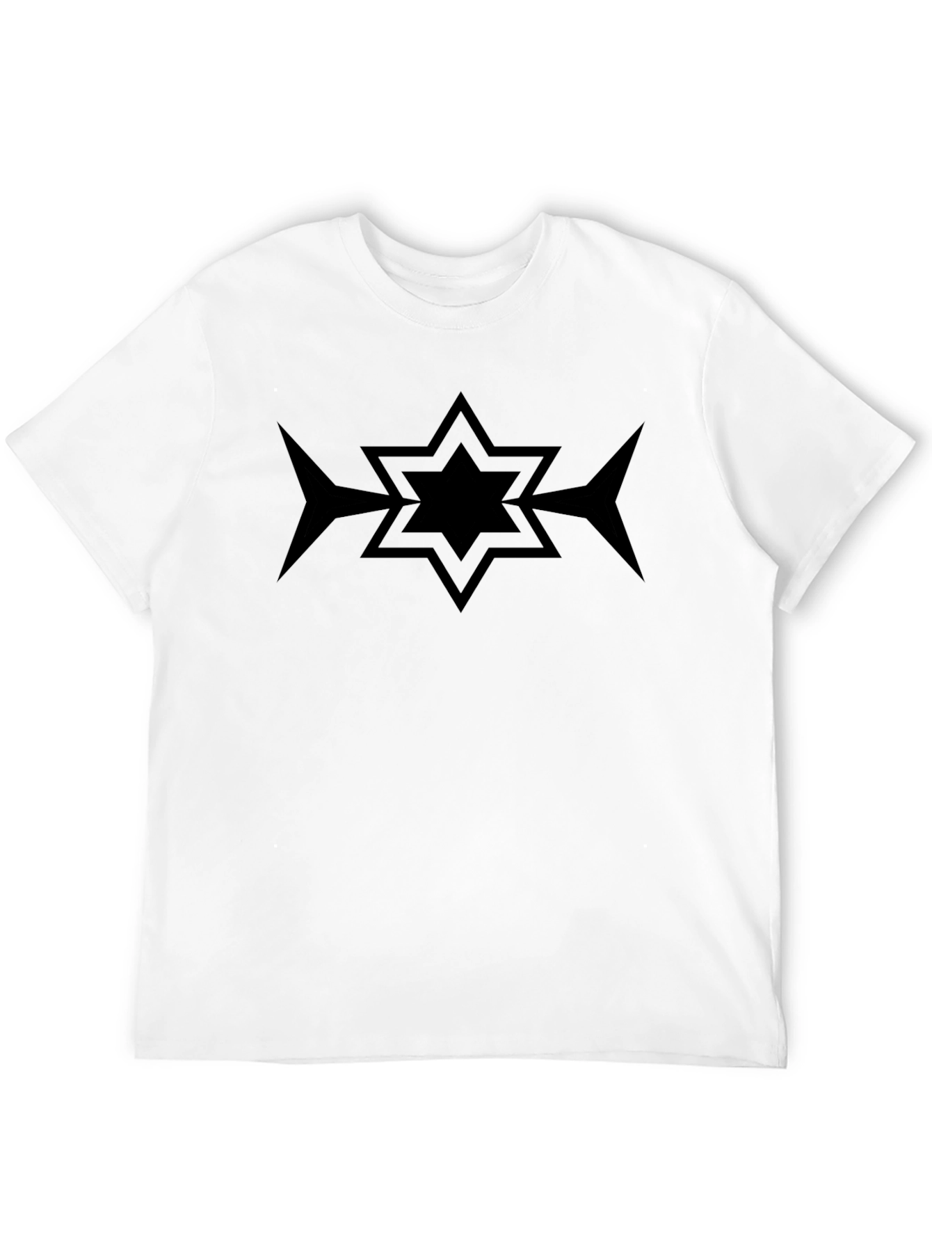 Geometric Star Black T-Shirt