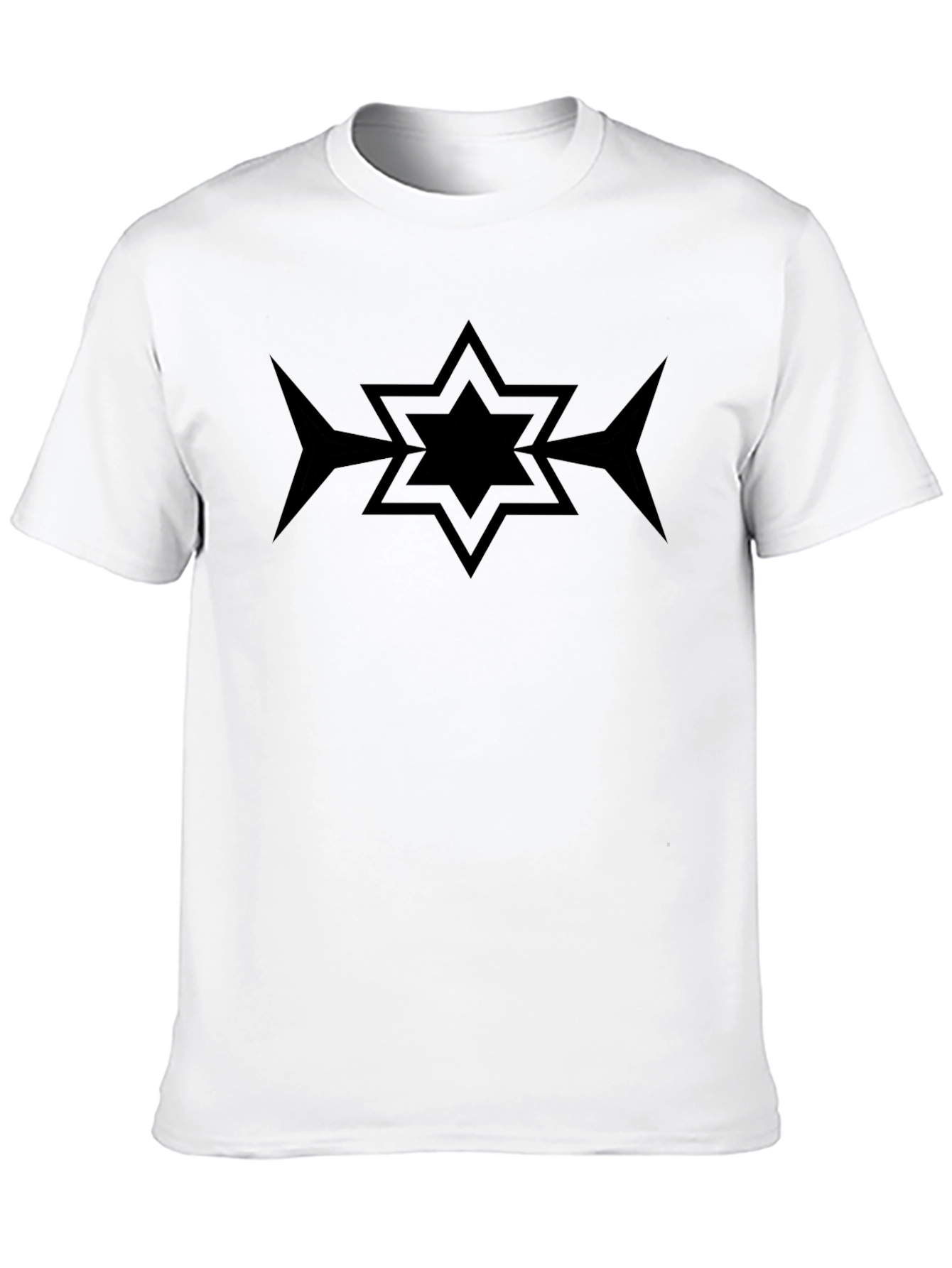 Geometric Star Black T-Shirt