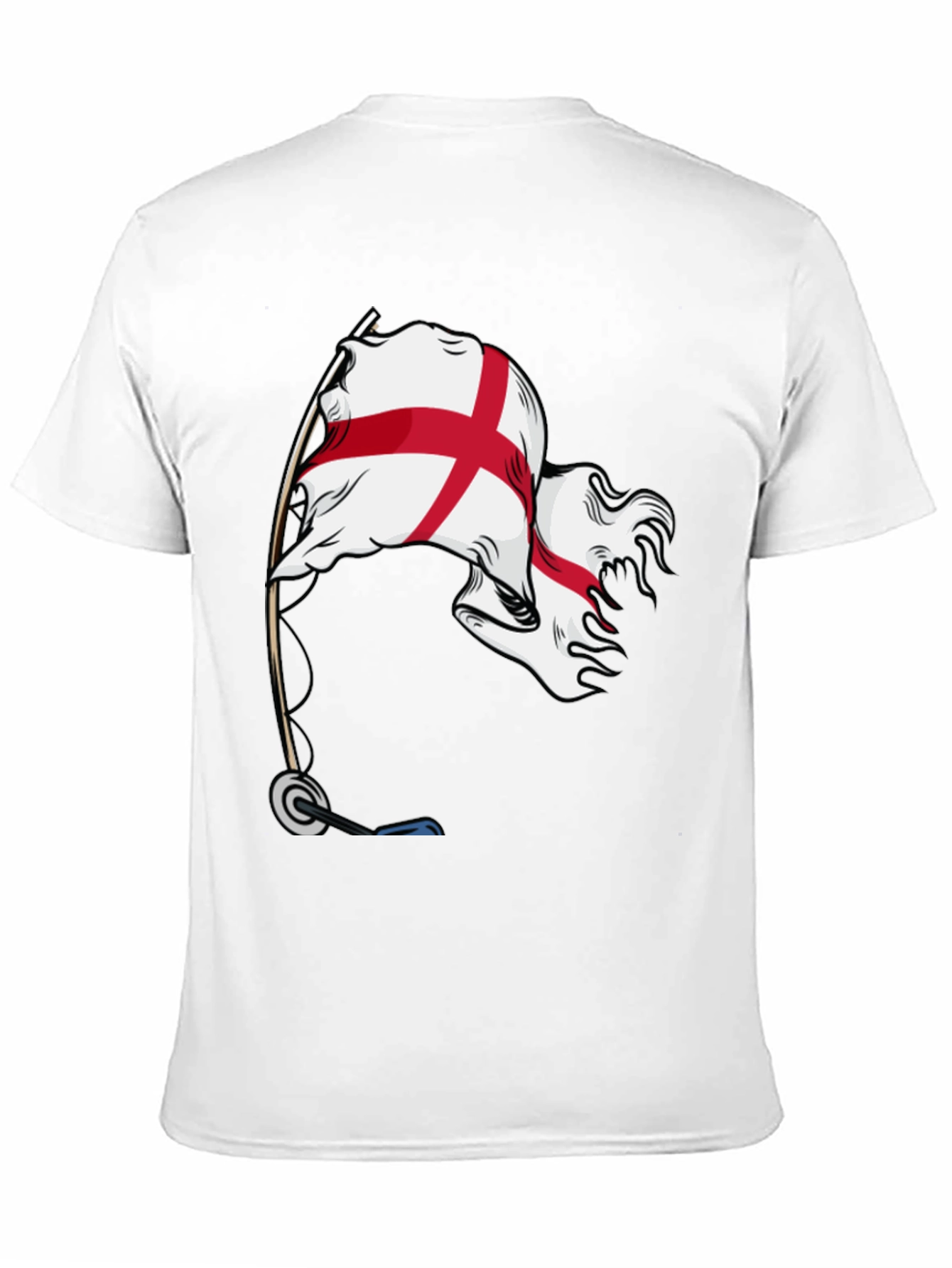 England Flag Graphic Black T-Shirt