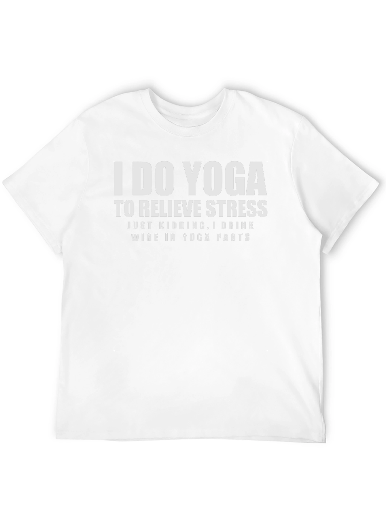 Yoga Wine T-Shirt Funny Workout Tee
