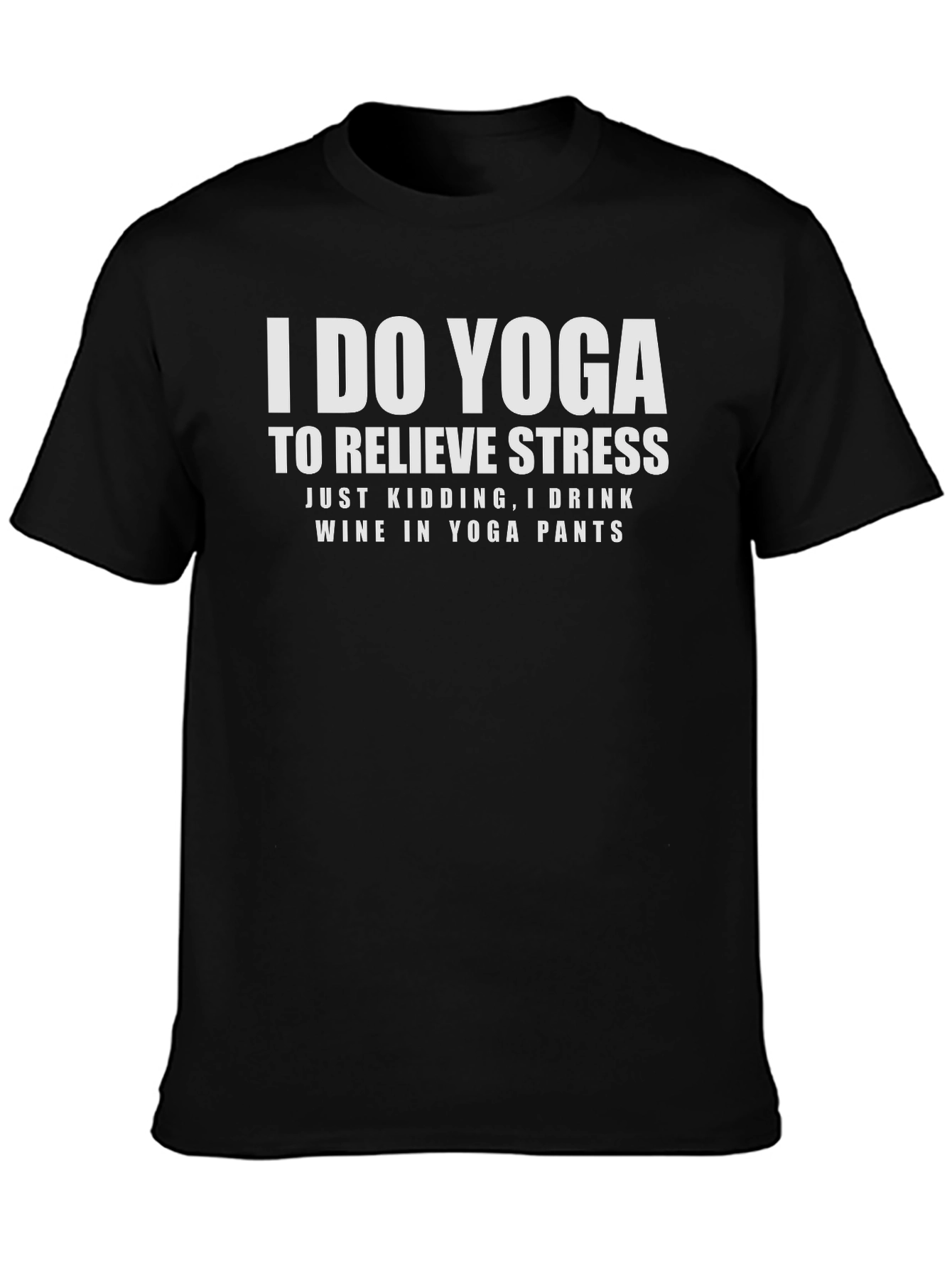 Yoga Wine T-Shirt Funny Workout Tee