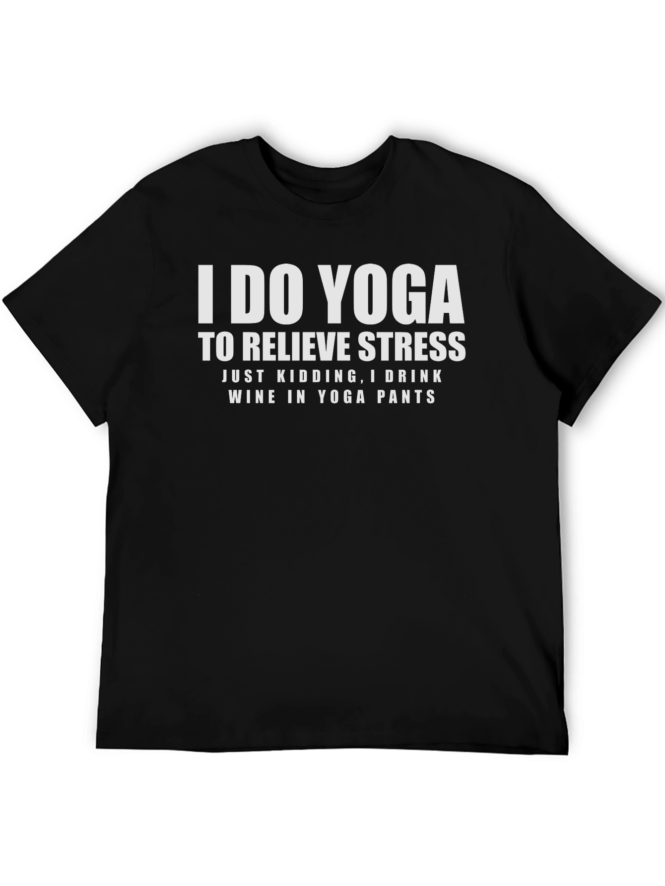 Yoga Wine T-Shirt Funny Workout Tee