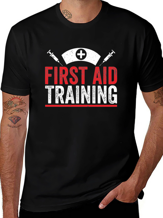 First Aid Training Black T-Shirt