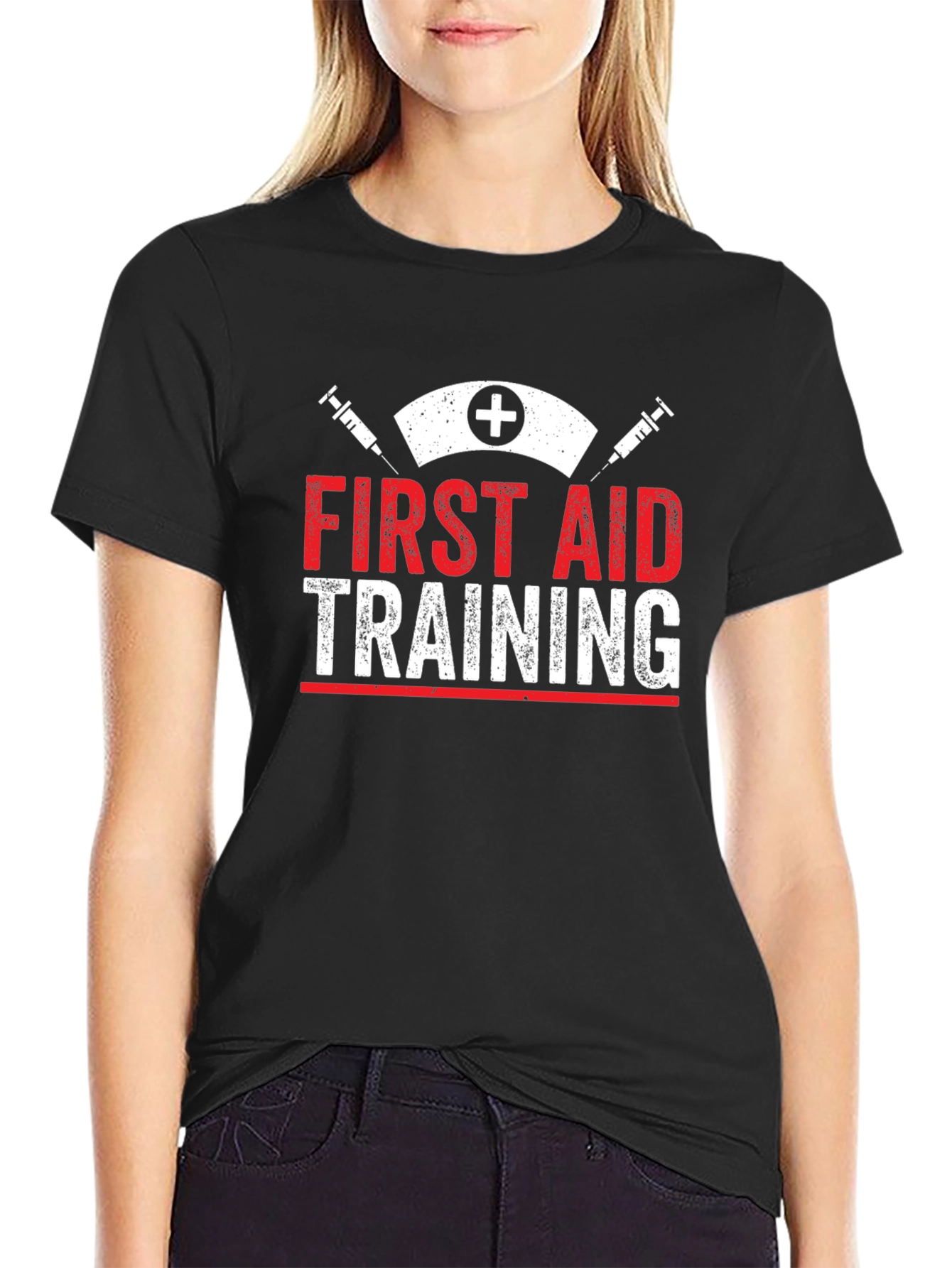 First Aid Training Black T-Shirt