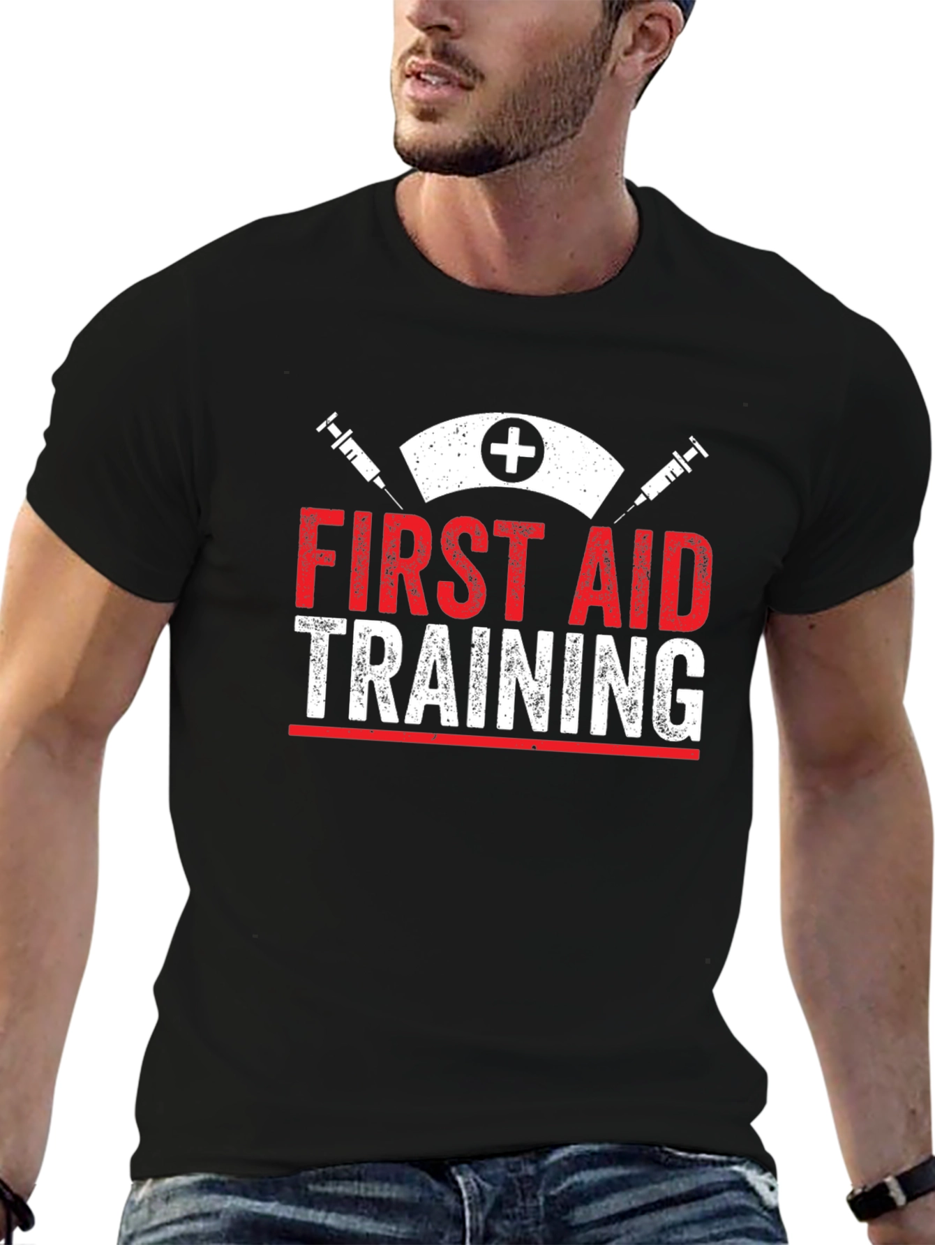 First Aid Training Black T-Shirt