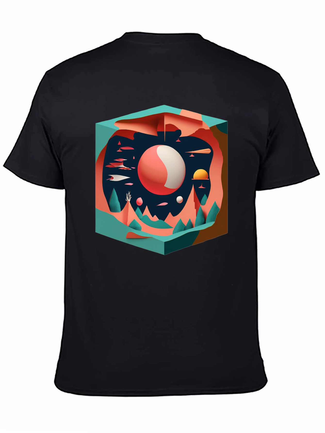 Abstract Landscape Graphic Tee